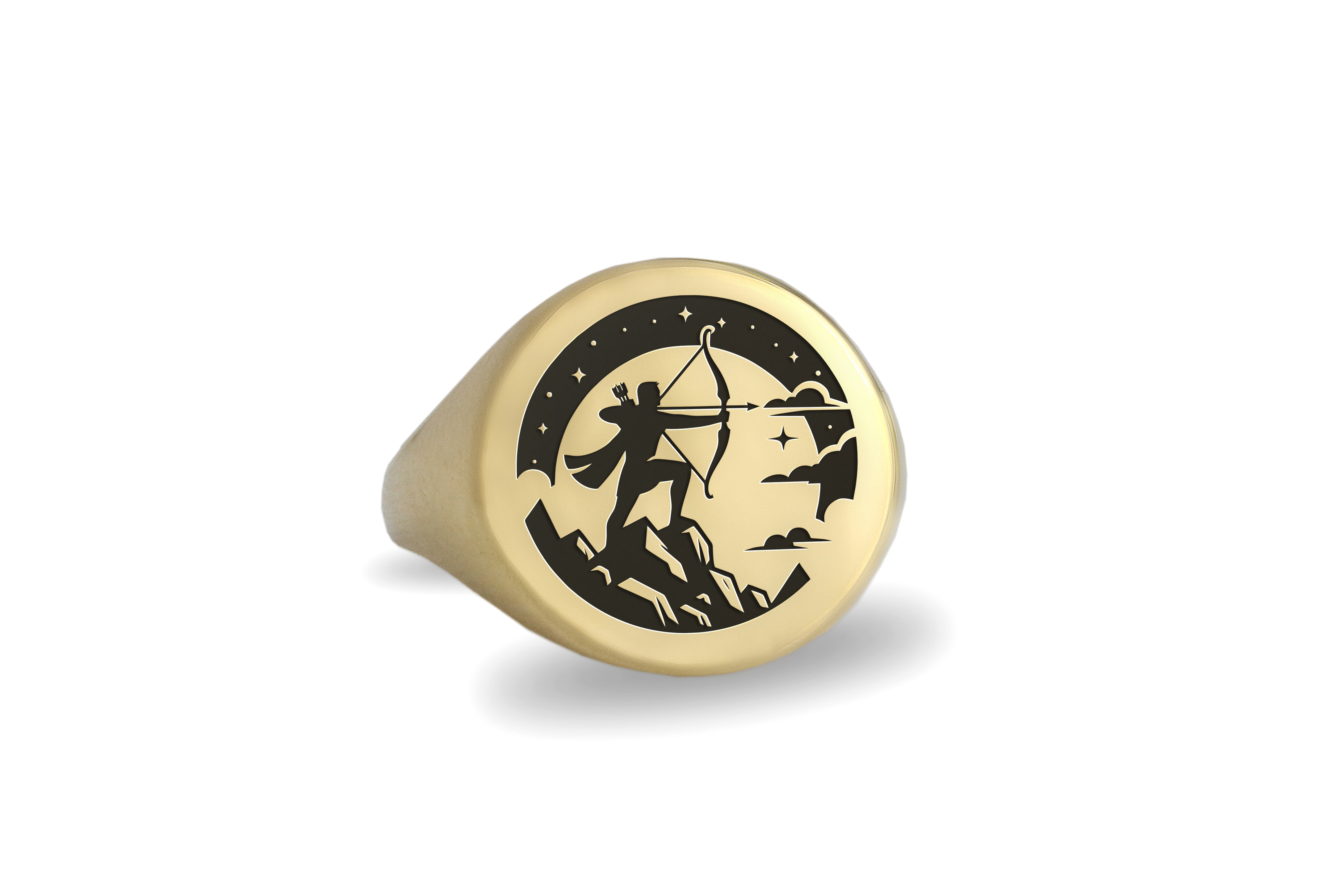 Fantasy Archer Signet Ring