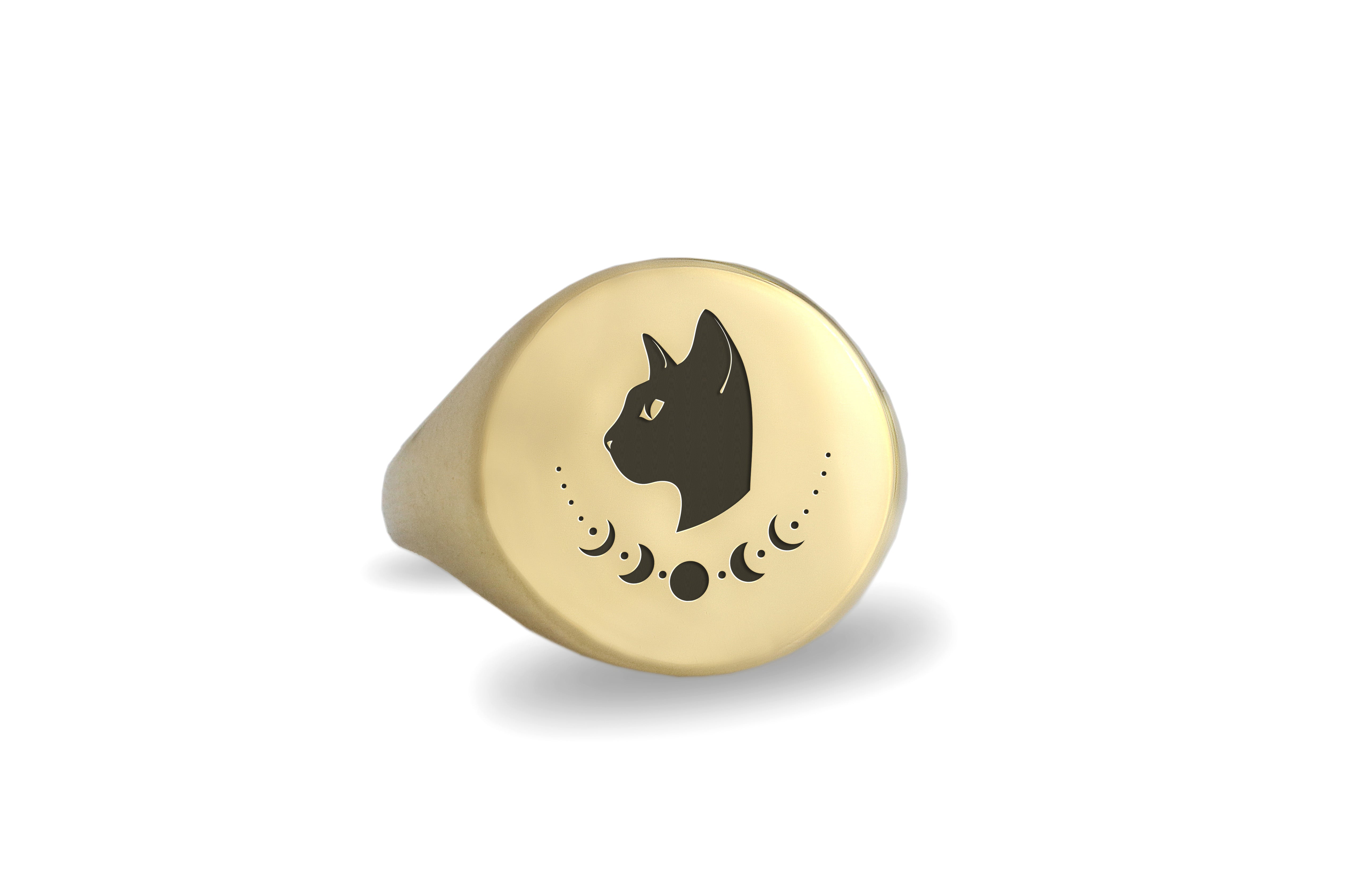 Gothic Cat Statement Ring
