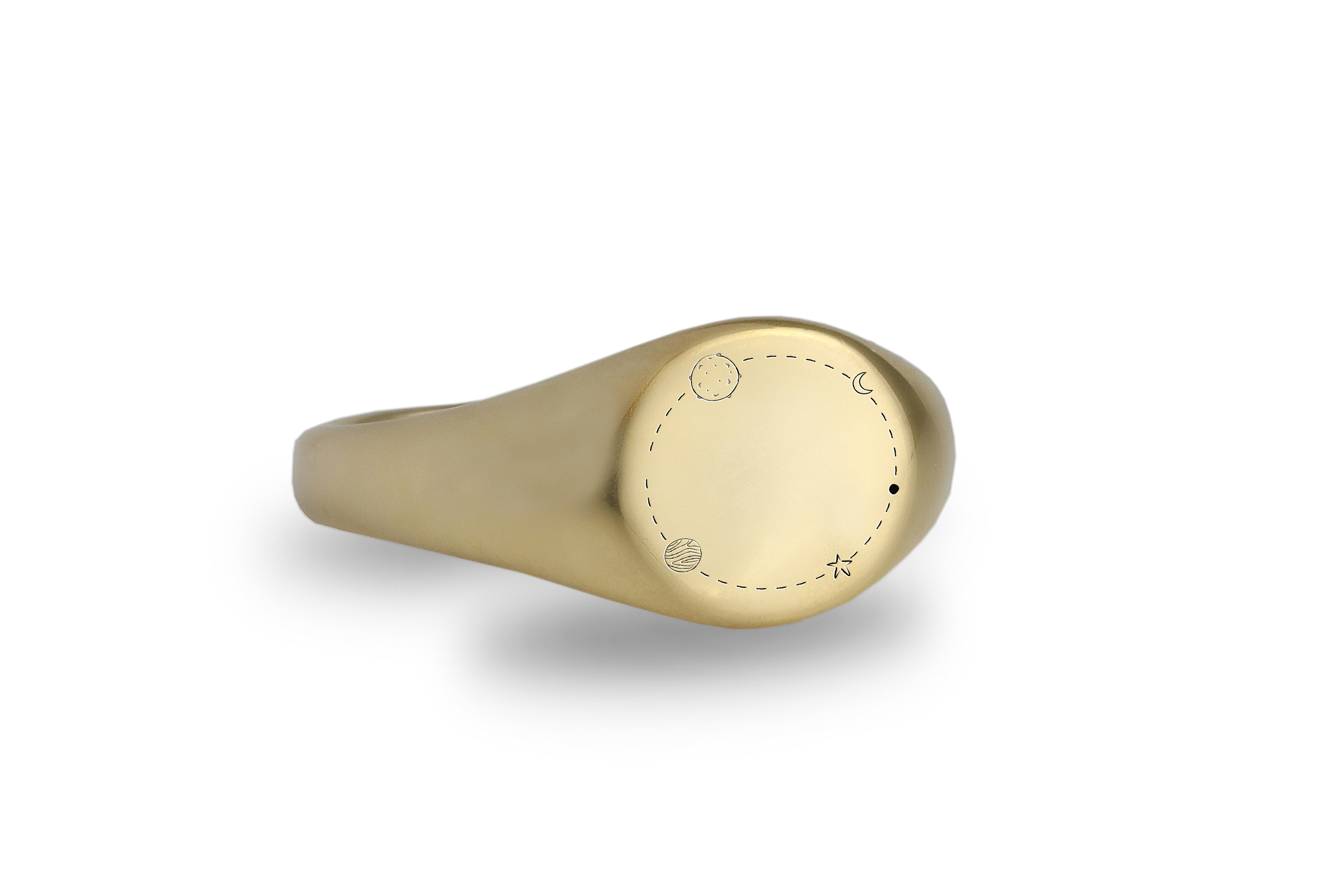 Space Pattern Engraving Ring
