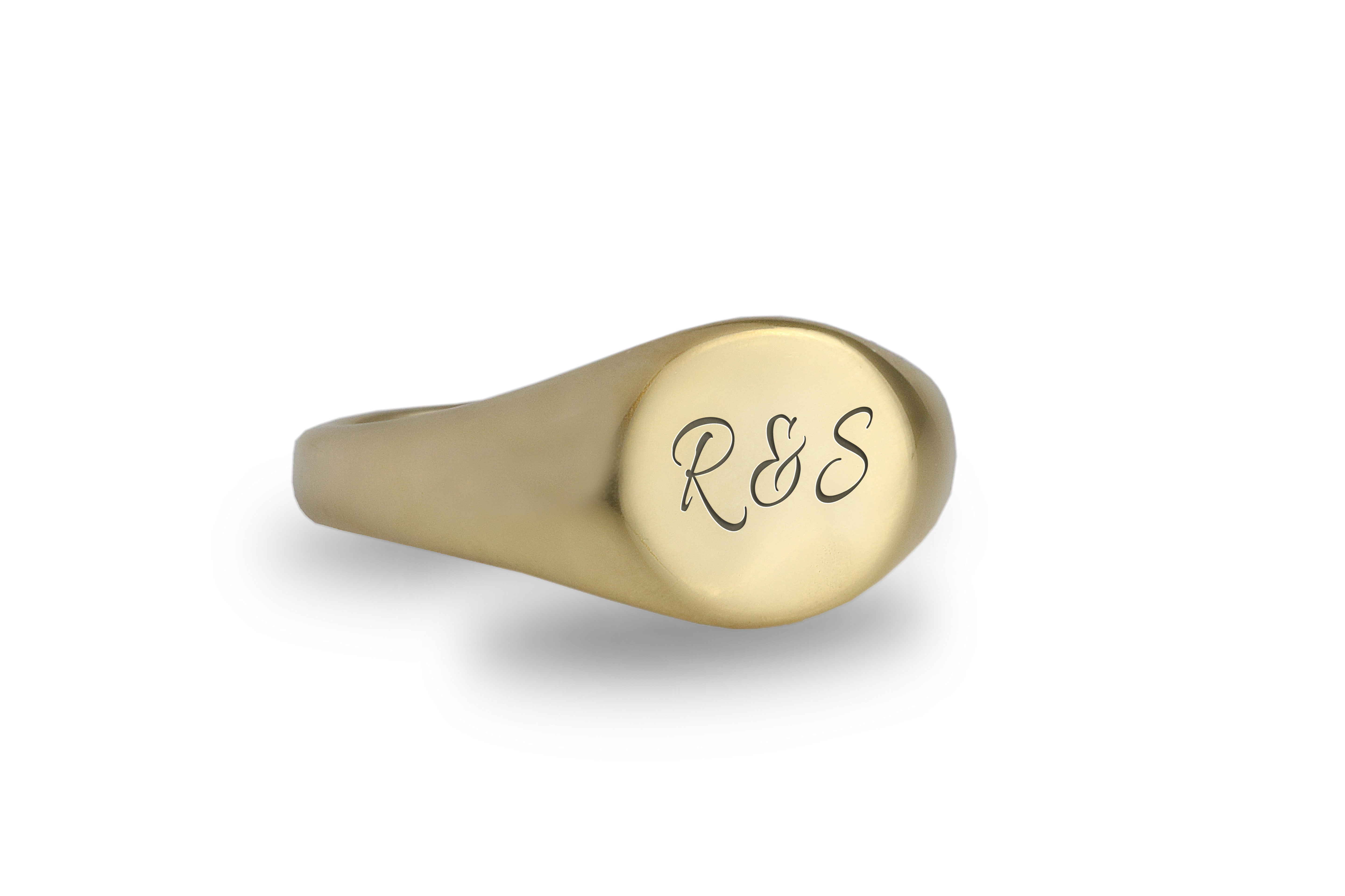 Personalized Handwritten Engraved Ring
