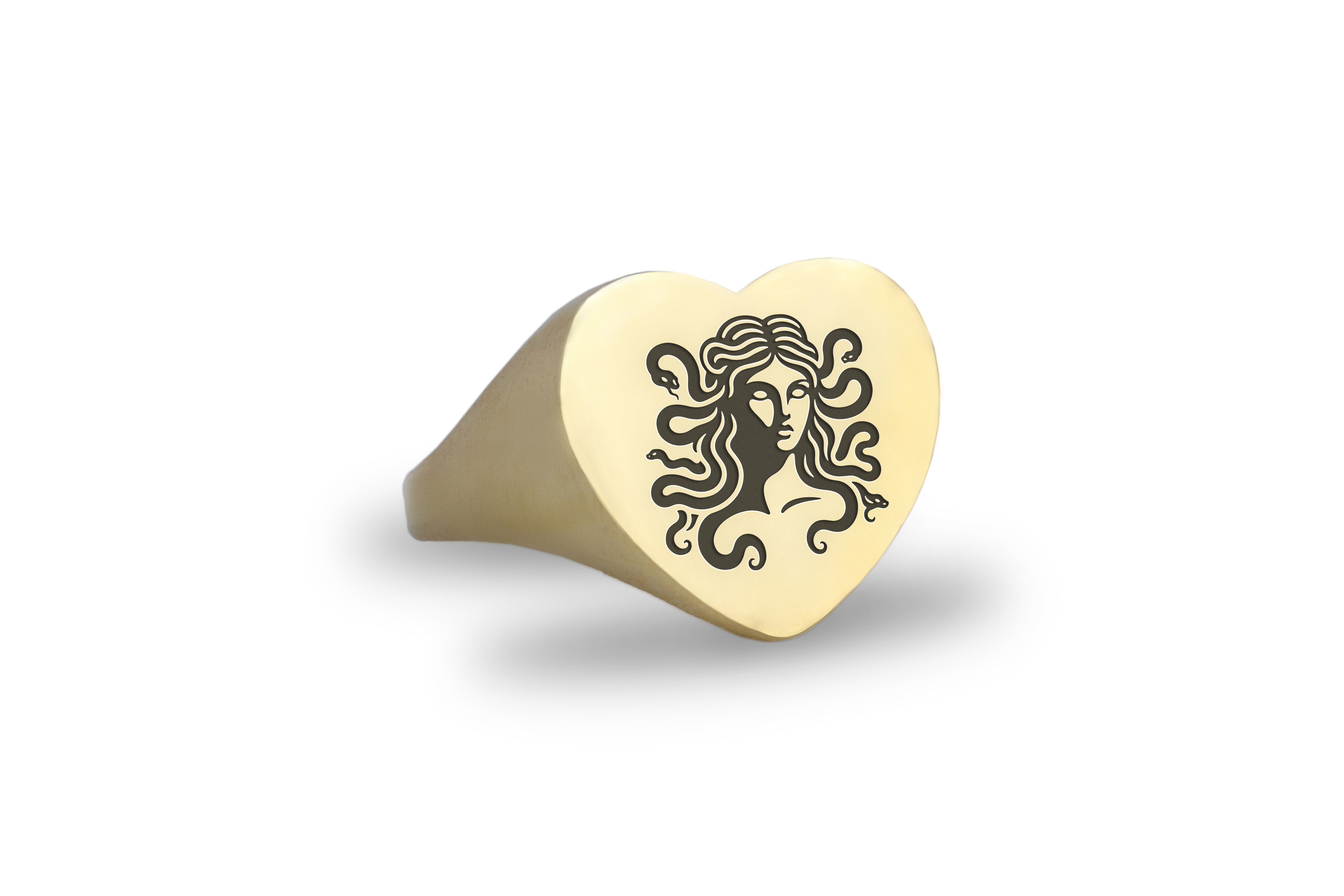Medusa Heart Shaped Ring
