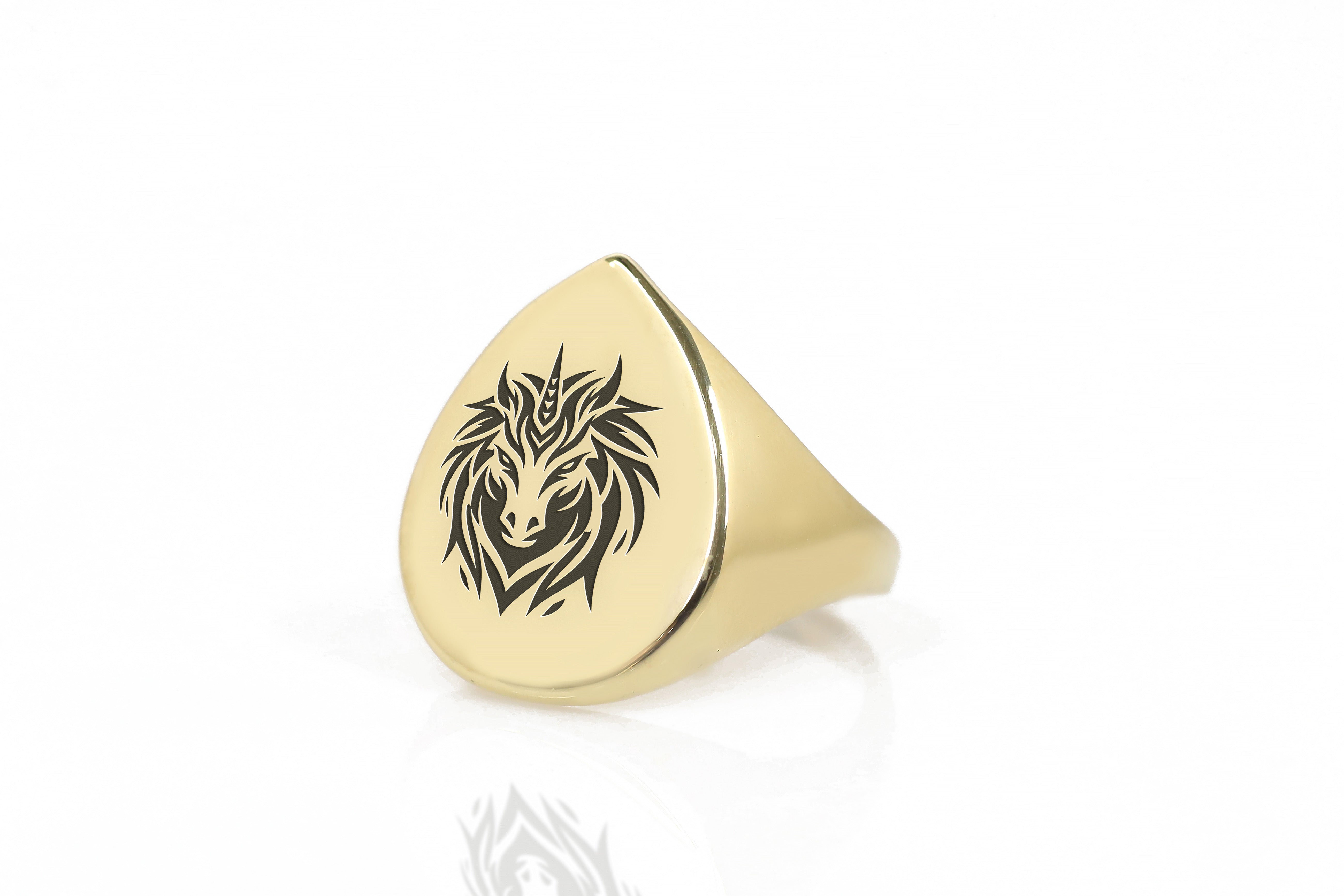 24k Gold Unicorn Ring