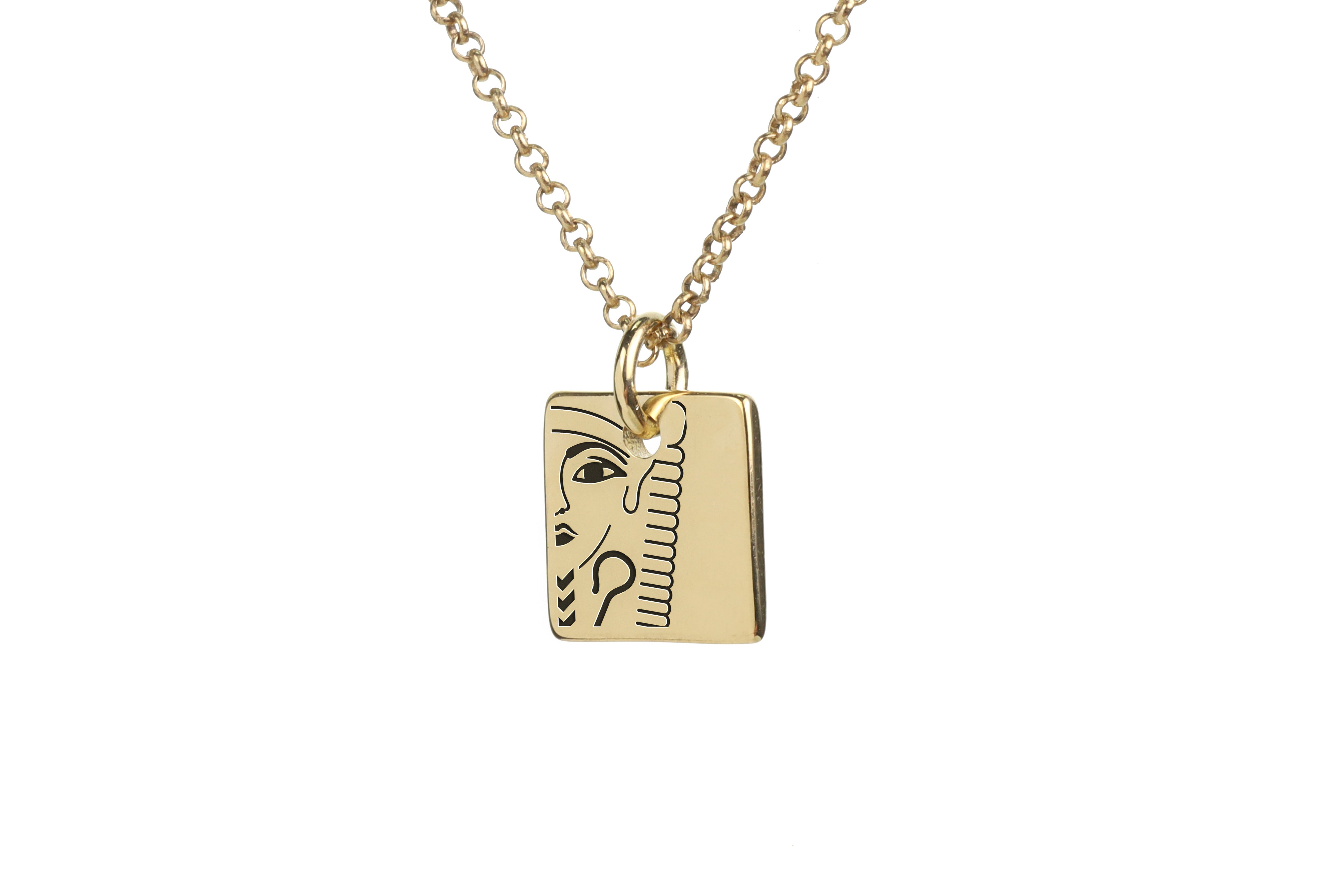 14k Gold Pharaoh Necklace