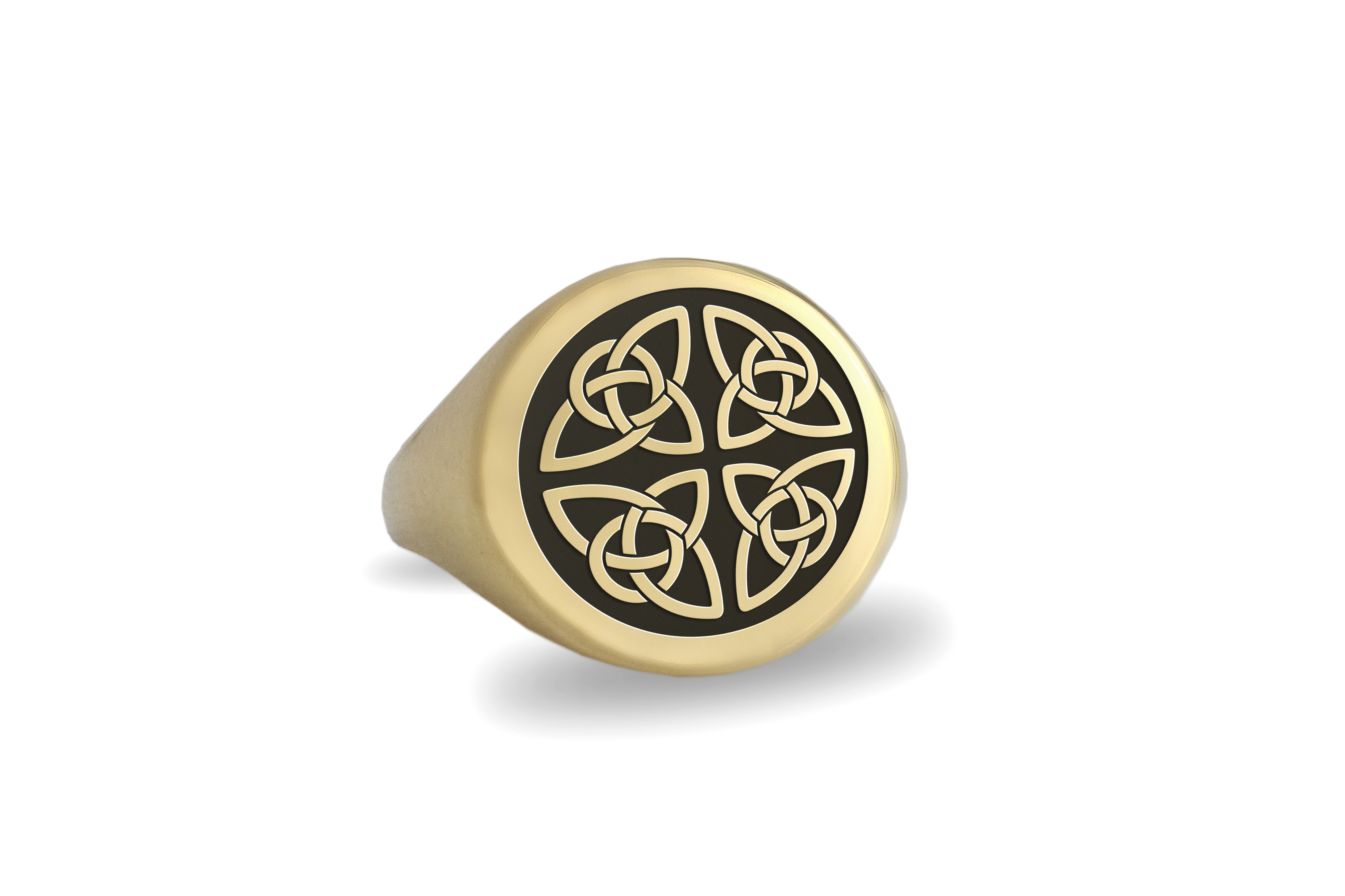 Embossed Celtic Signet Ring