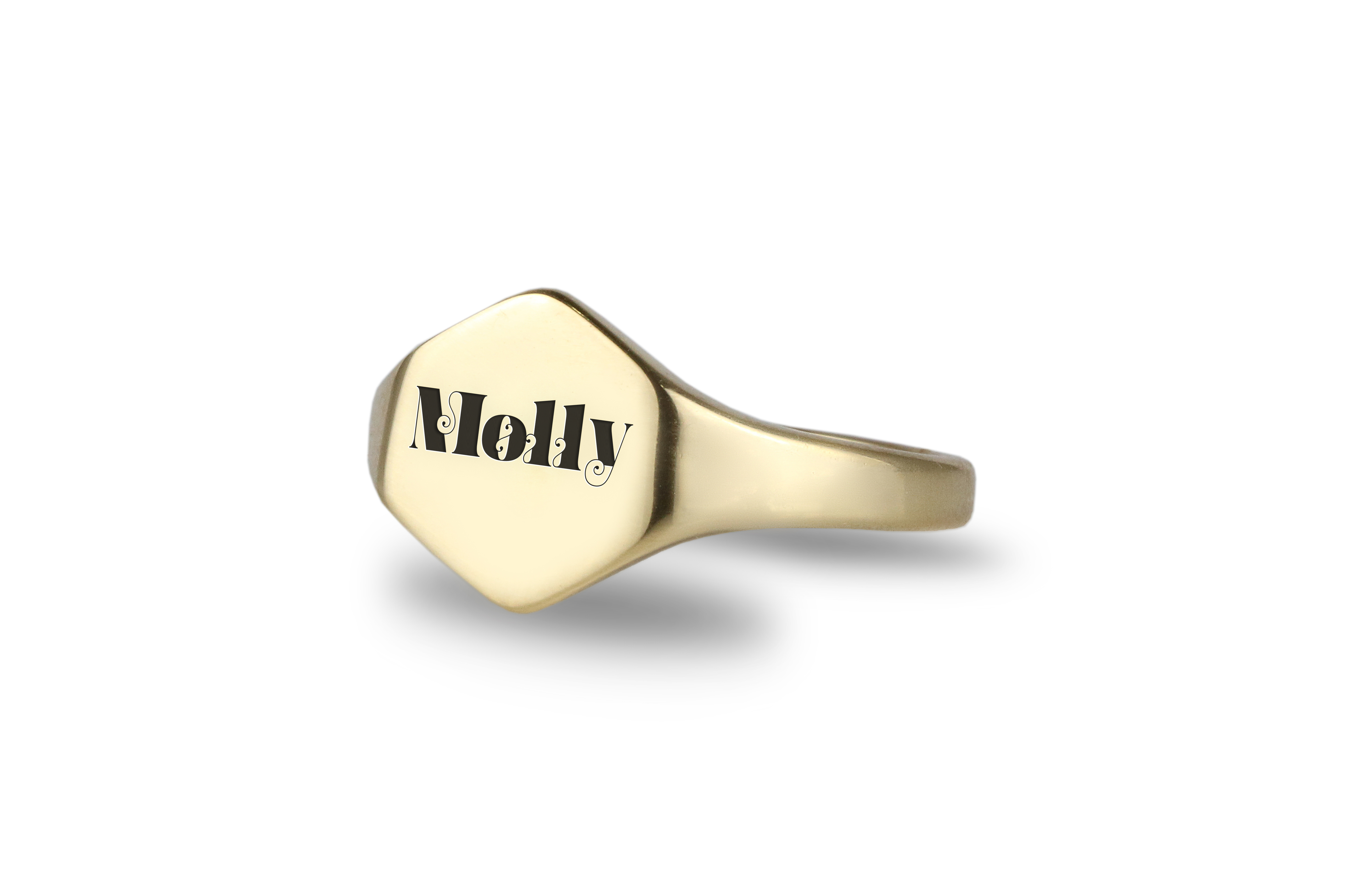 Engraved Name Signet Ring