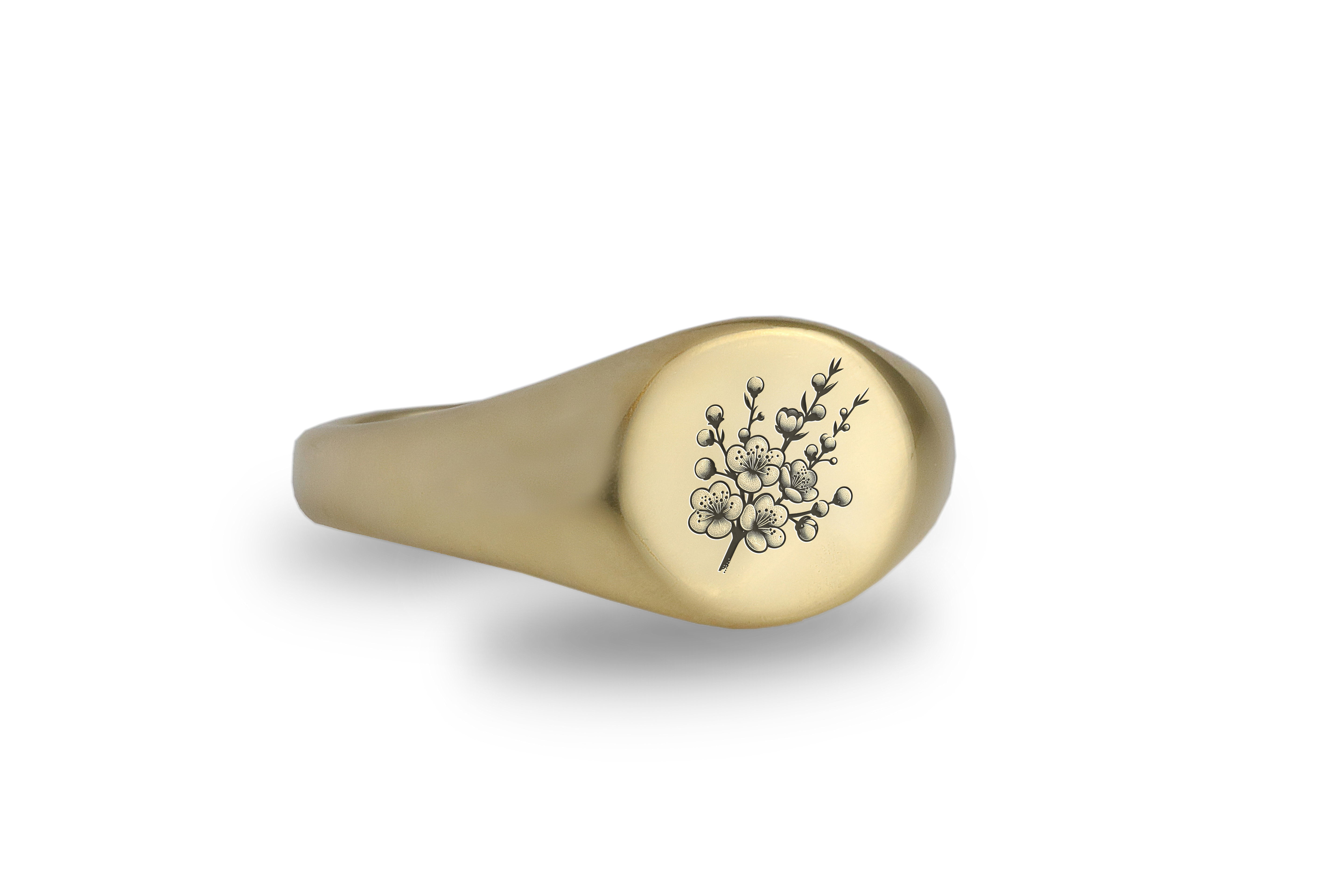 Round Cherry Blossom Ring