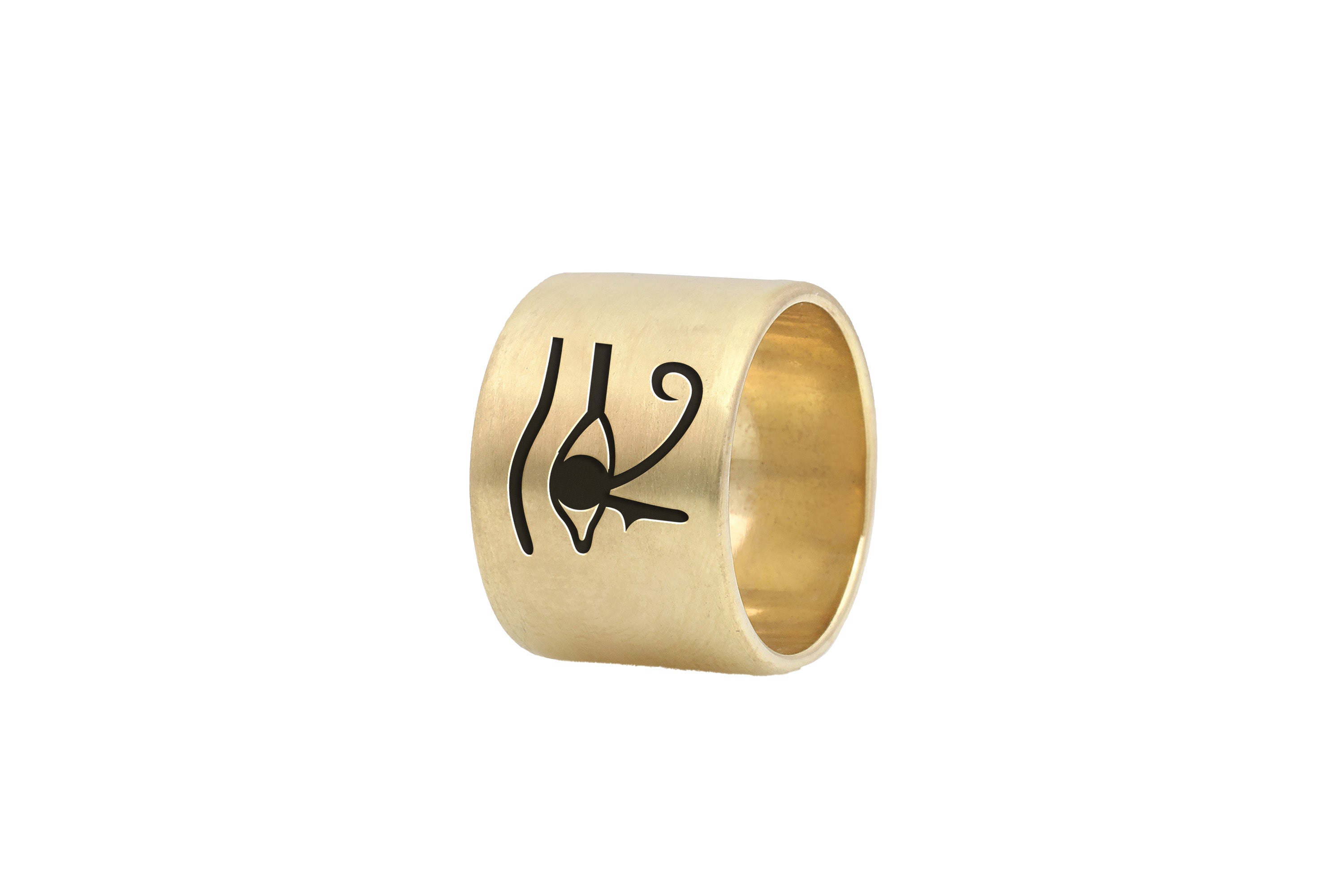 Egyptian Wide Brushed Ring