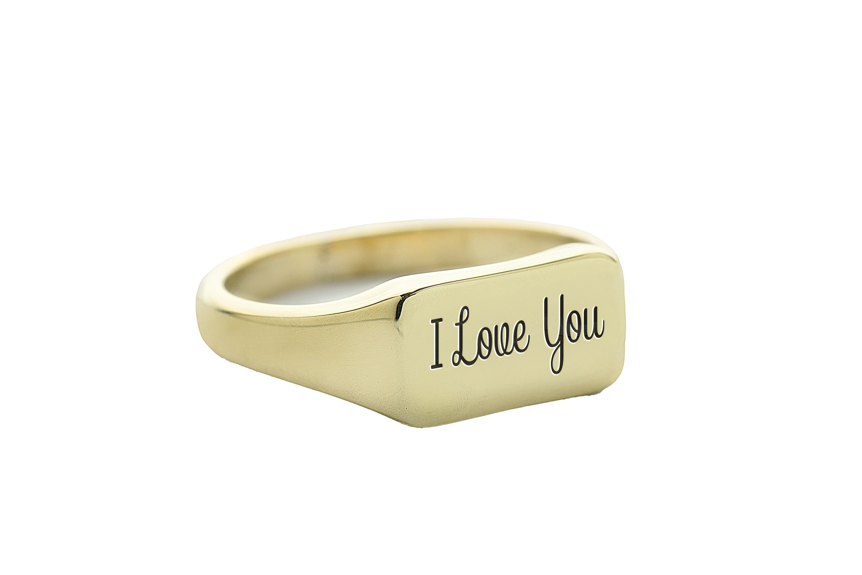 I Love You Engraved Ring