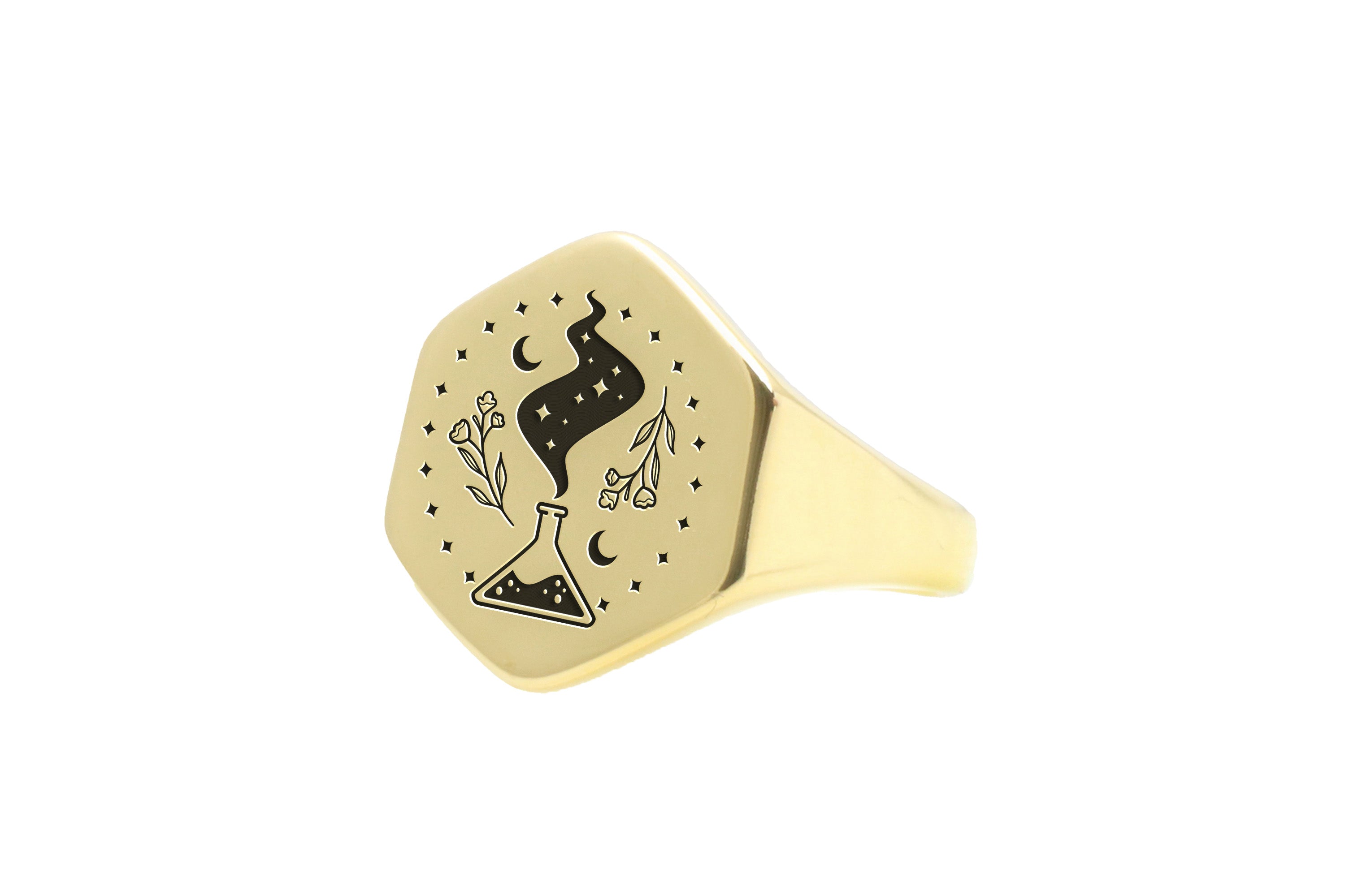 Alchemist Gold Signet Ring