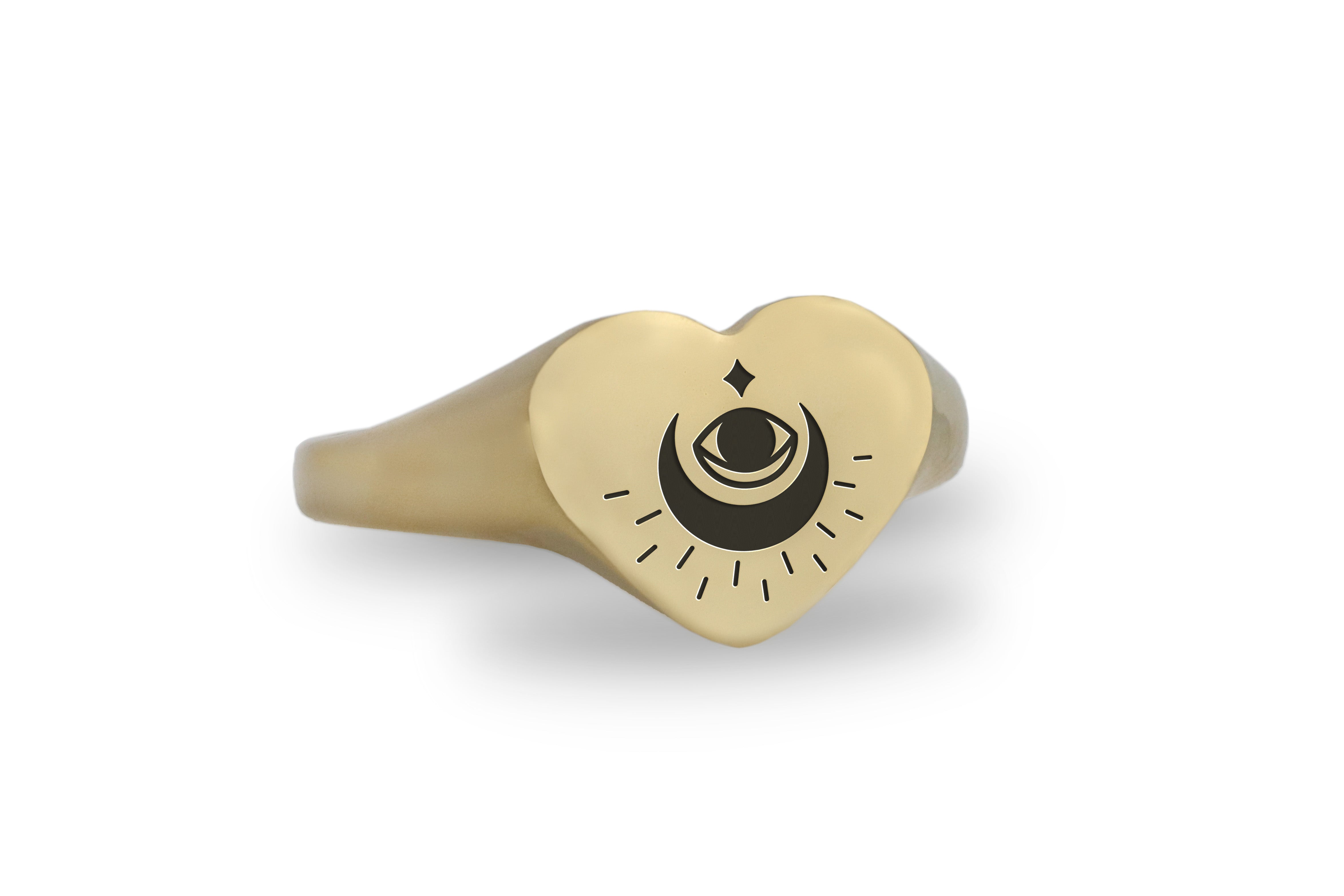 Gothic Third Eye Engraved Ring