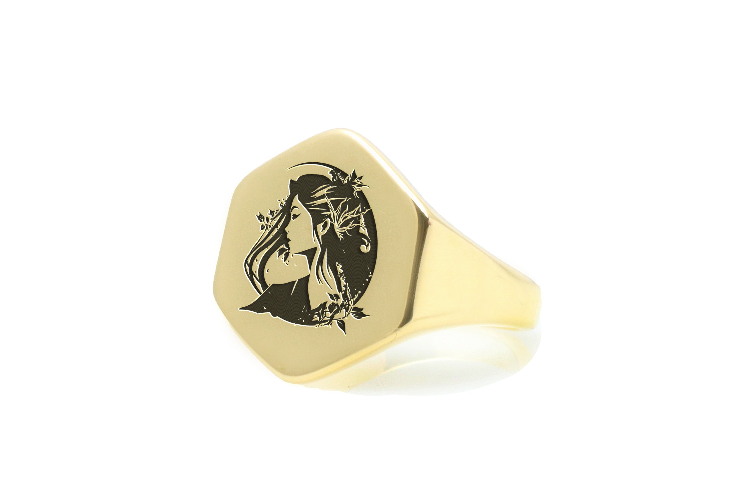 Engraved Japanese Women Ring