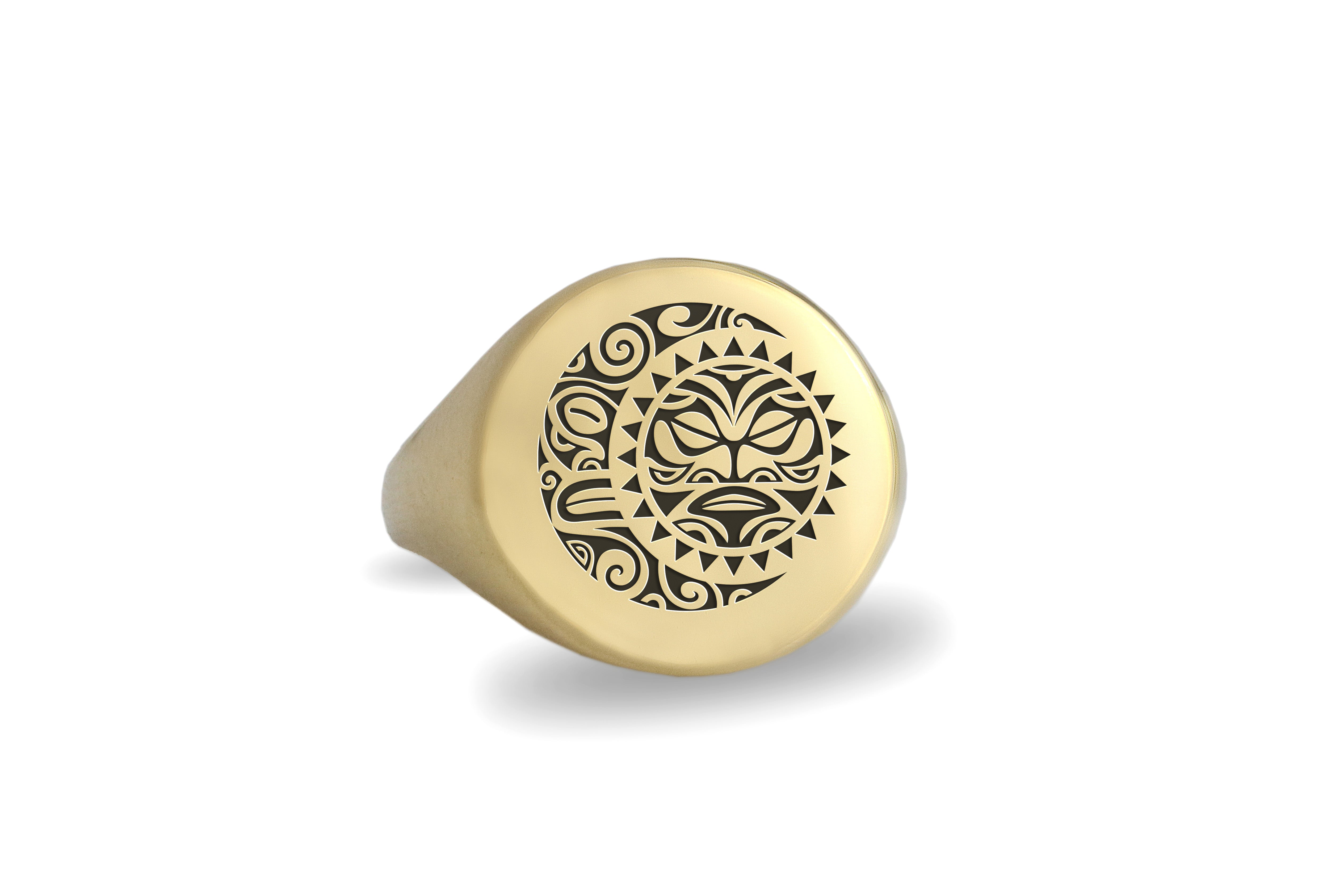 Engraved Polynesian Ring