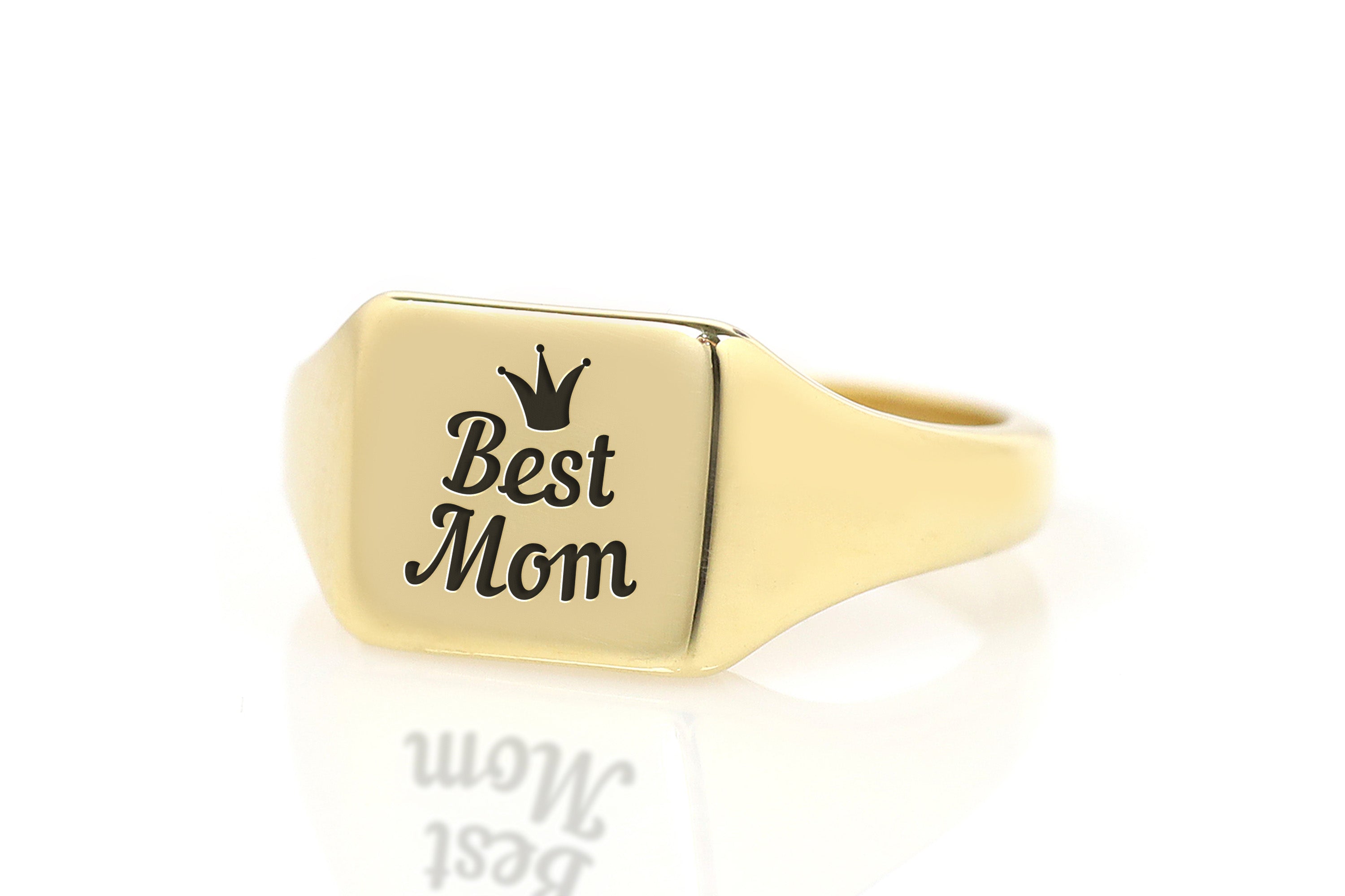 Best Mom Engraved Ring