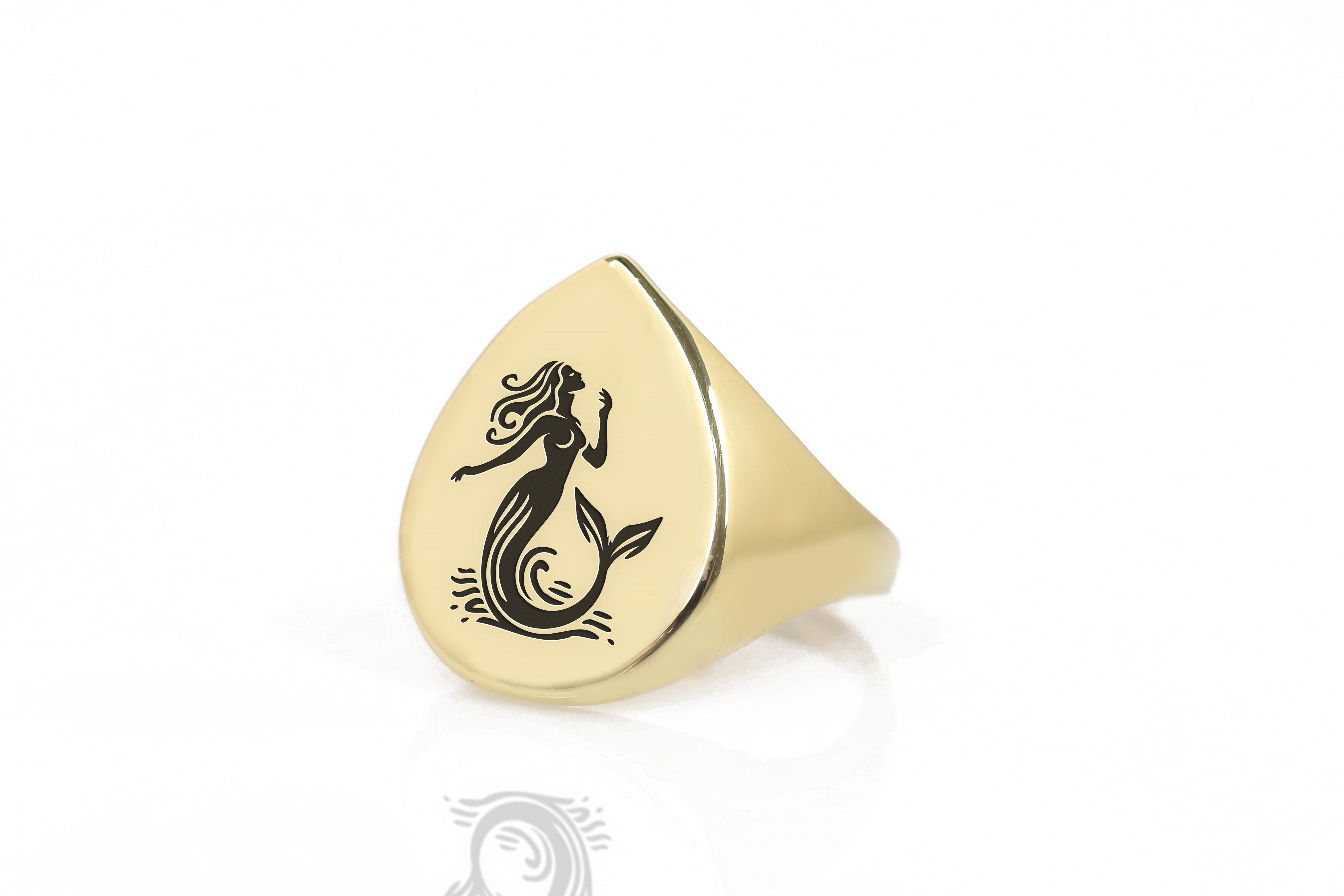 14k Gold Mermaid Ring