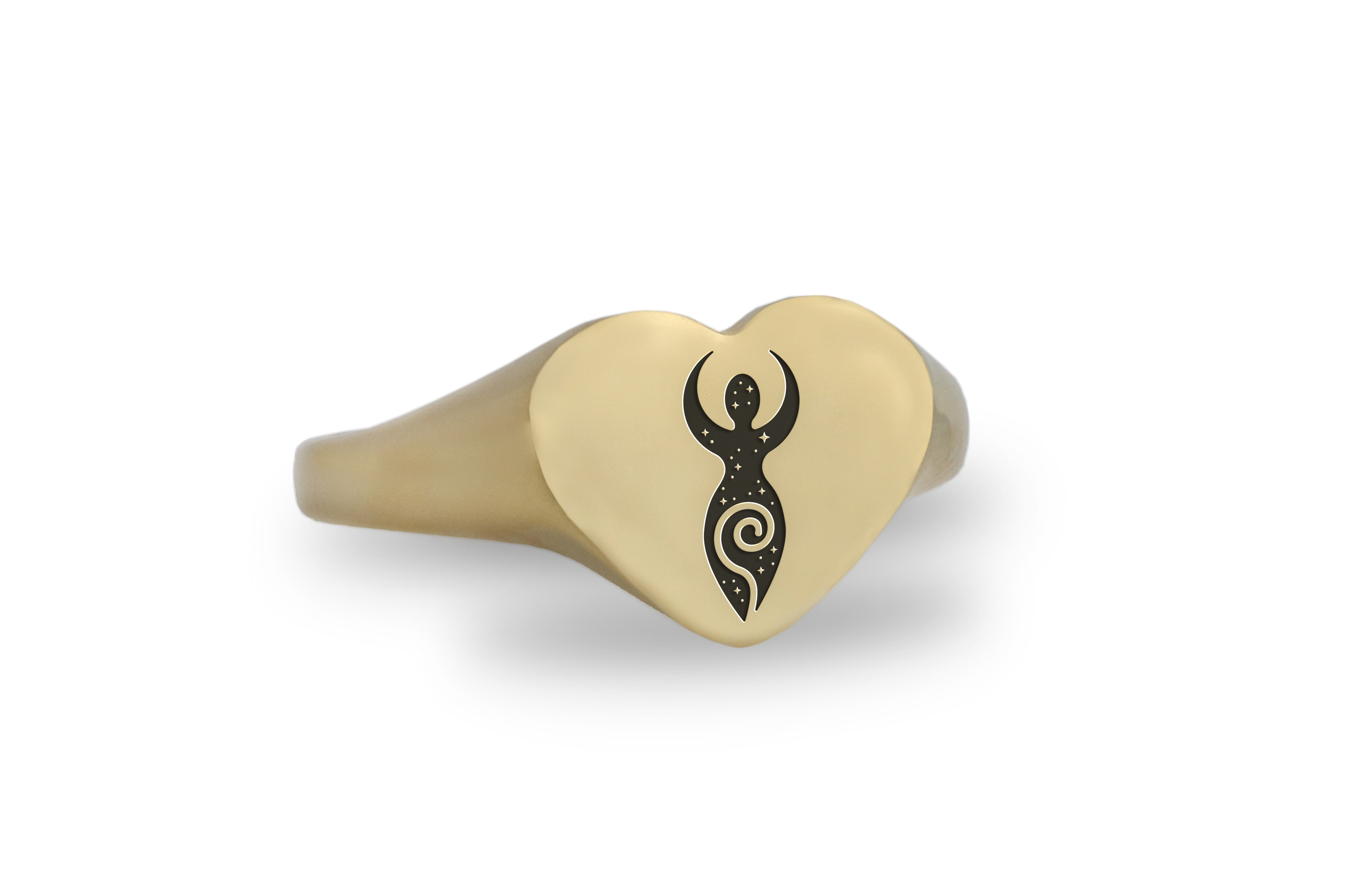 Wiccan Gold Signet Ring