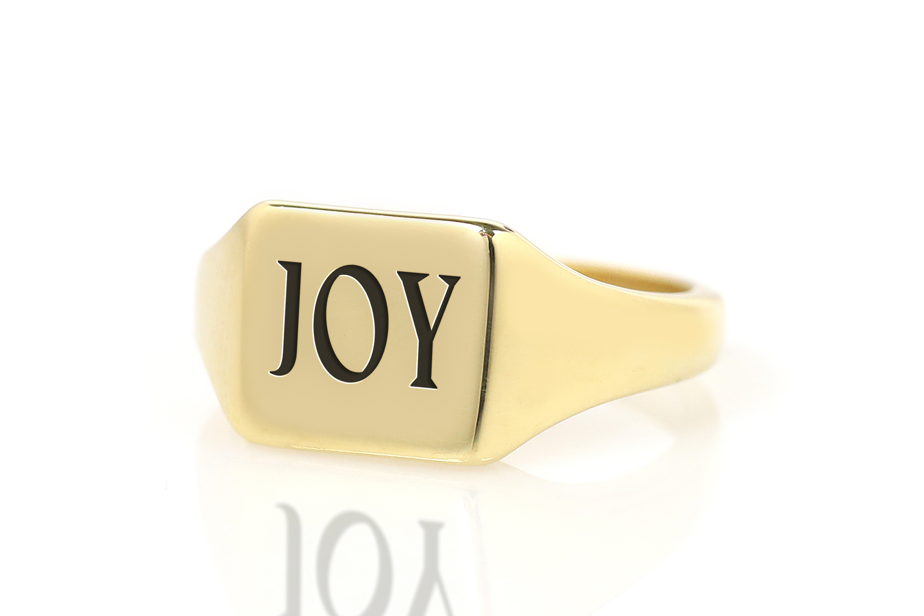 Custom Text Engraved Ring