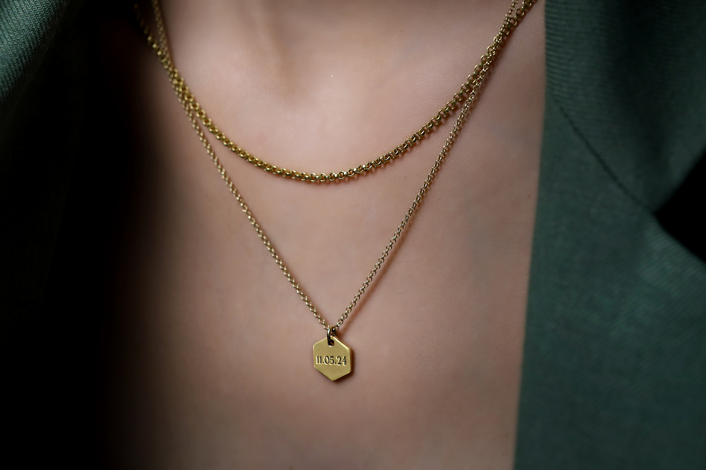 Engraved Date Necklace