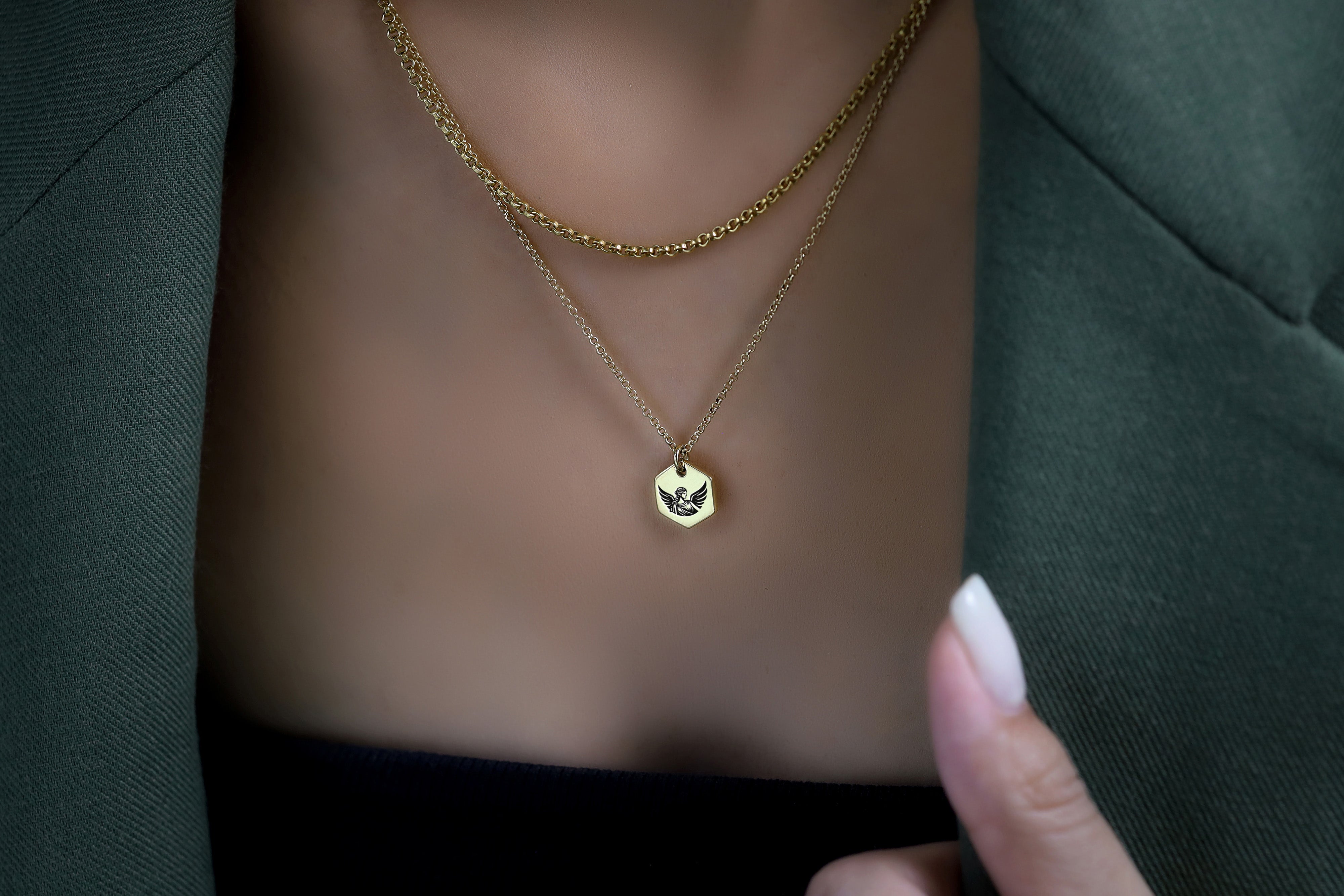 14k Gold Athena Necklace