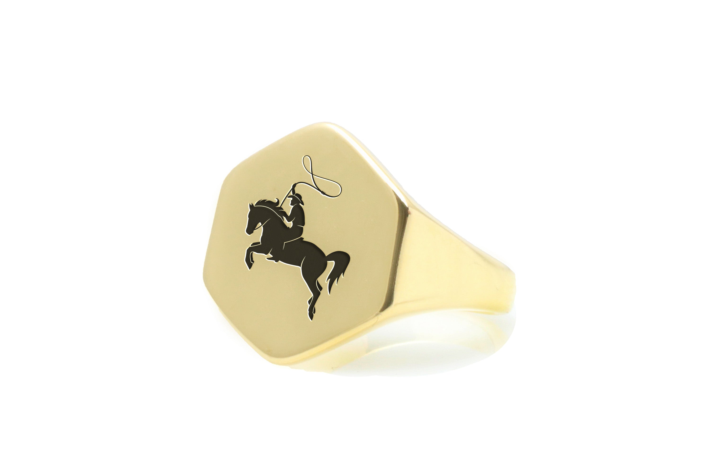 Custom Equestrian Signet Ring