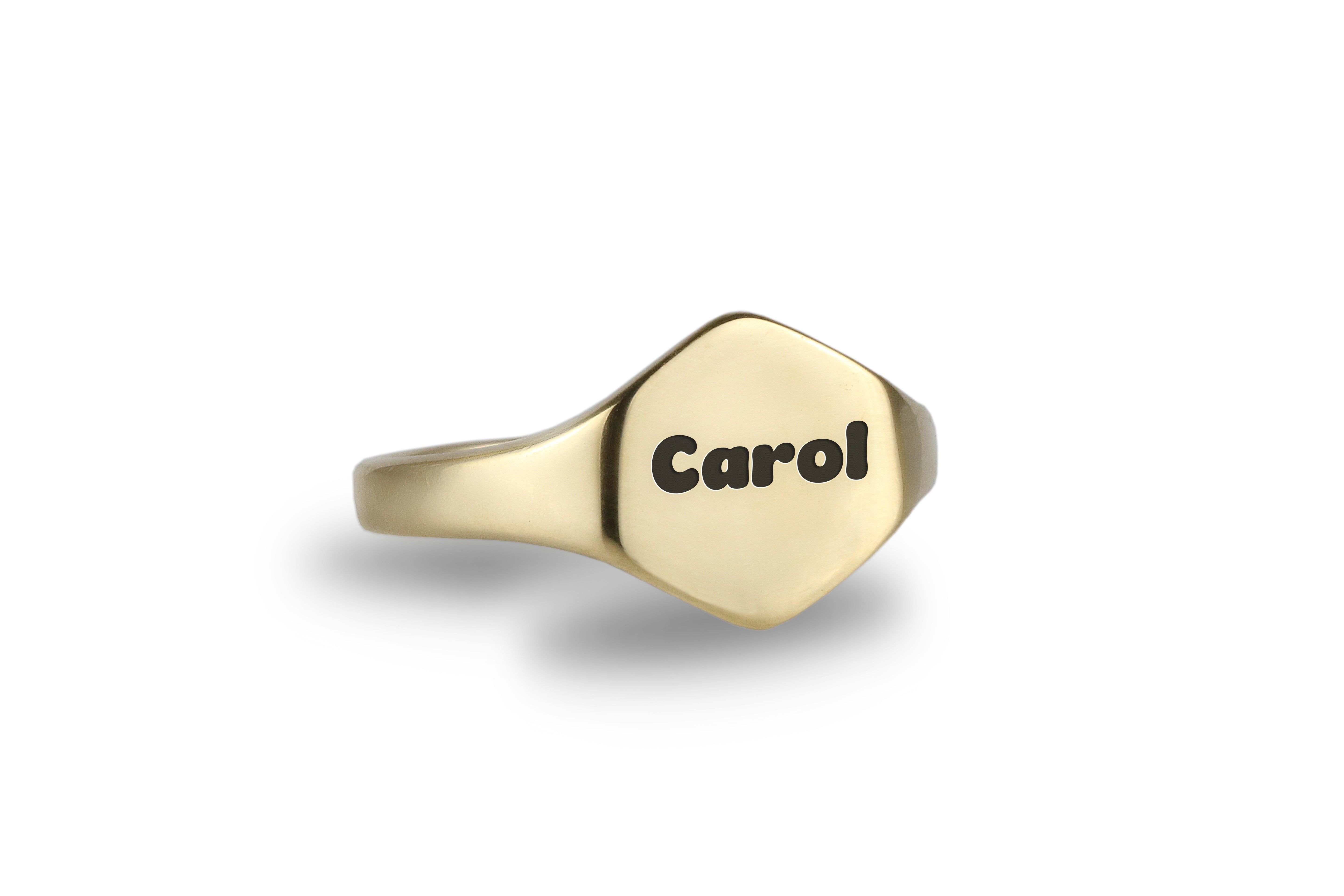 Vintage Font Engraved Ring