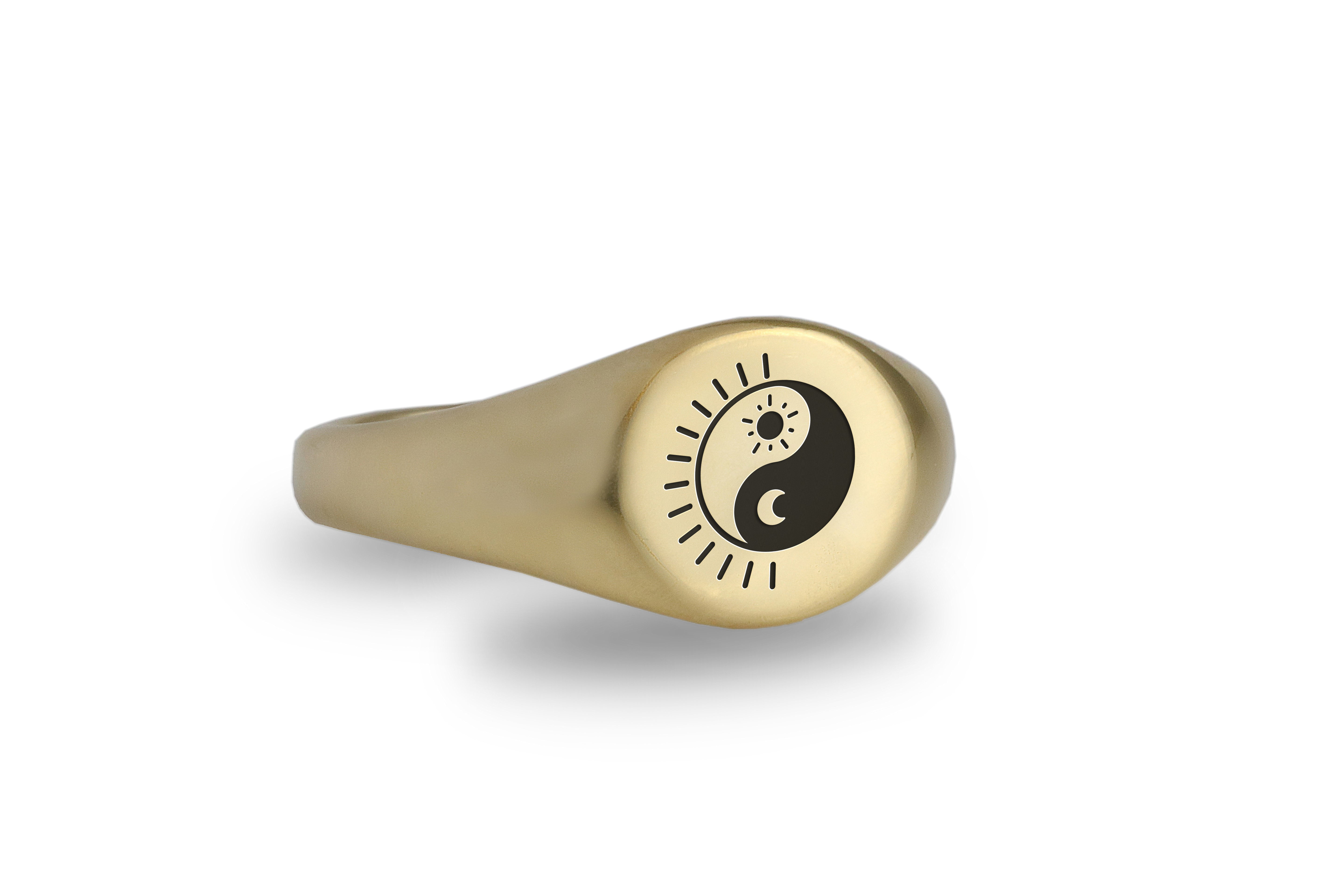 Sun And Moon Signet Ring