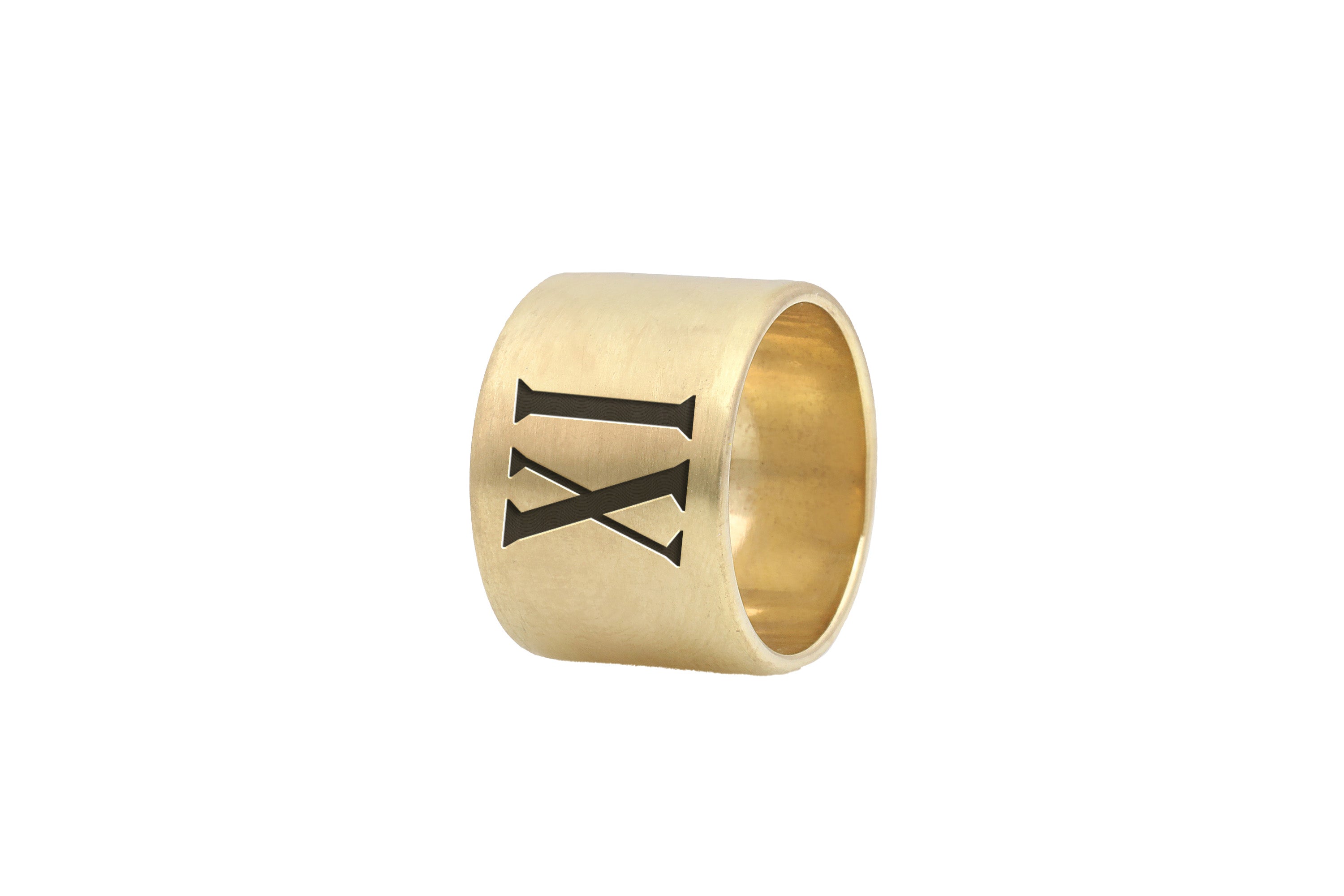 Latin Numbers Engraved Ring