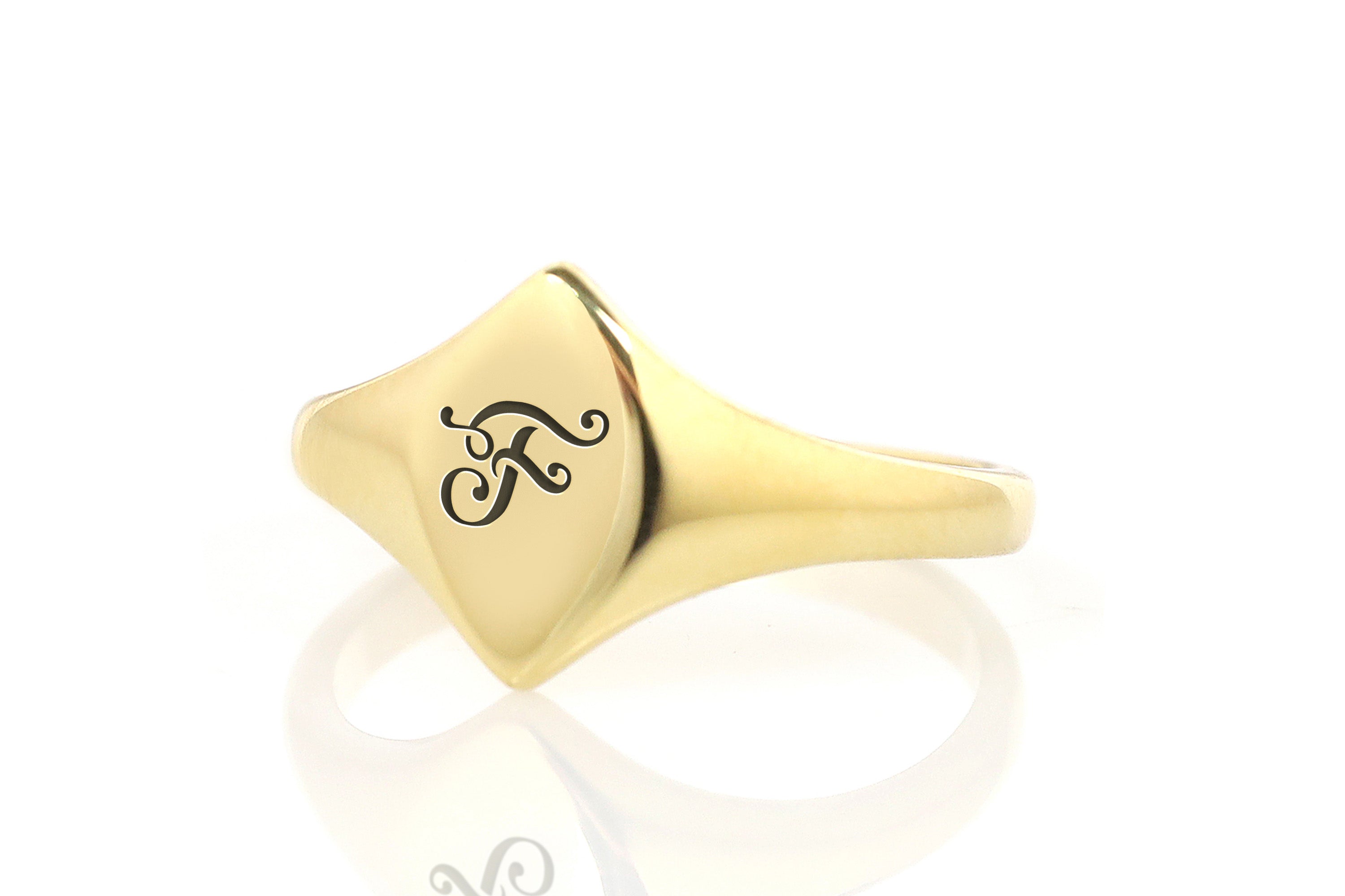Name Initial's Signet Ring