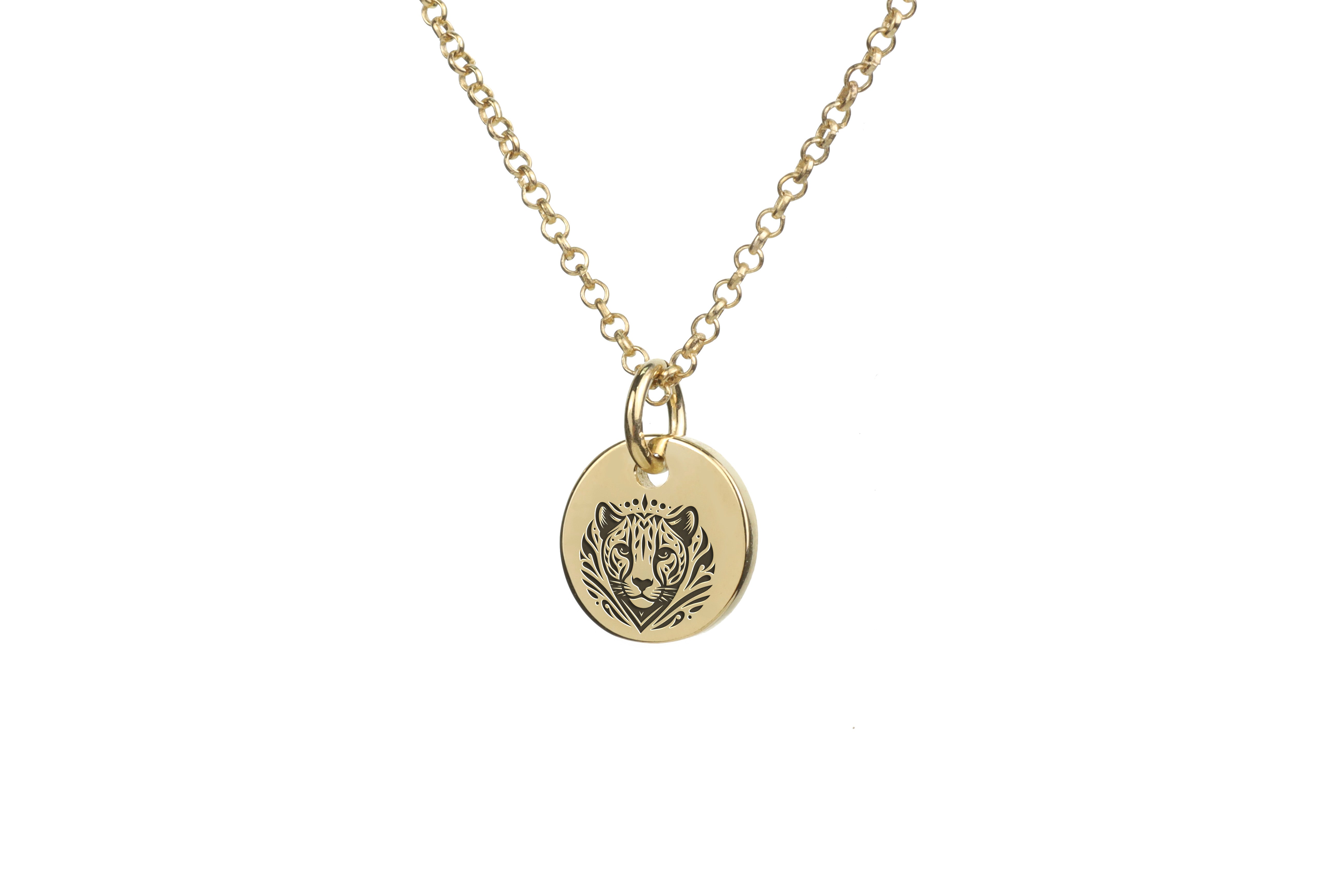 14k Gold Jaguar Necklace