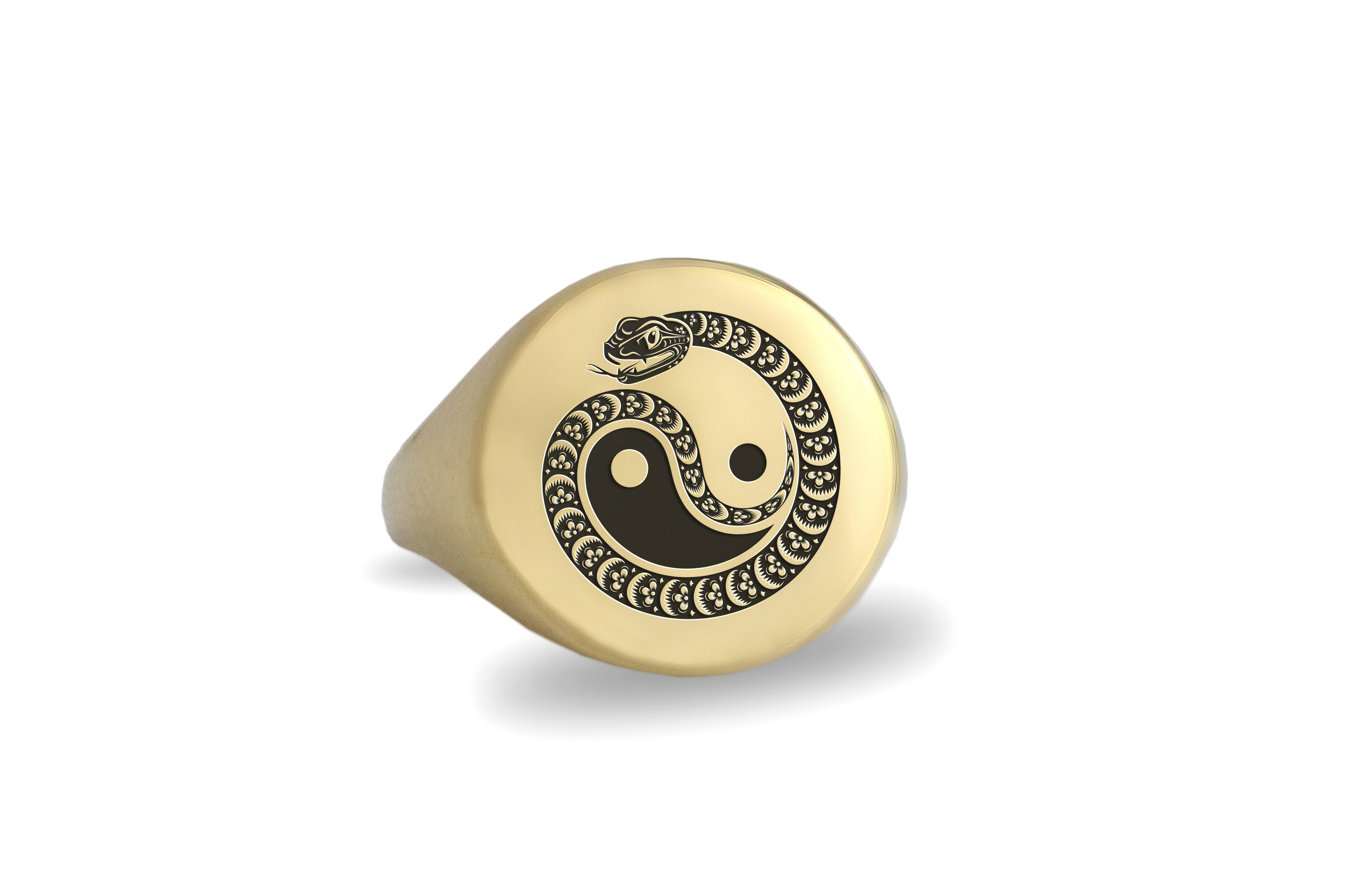 Yin And Yang Snake Ring