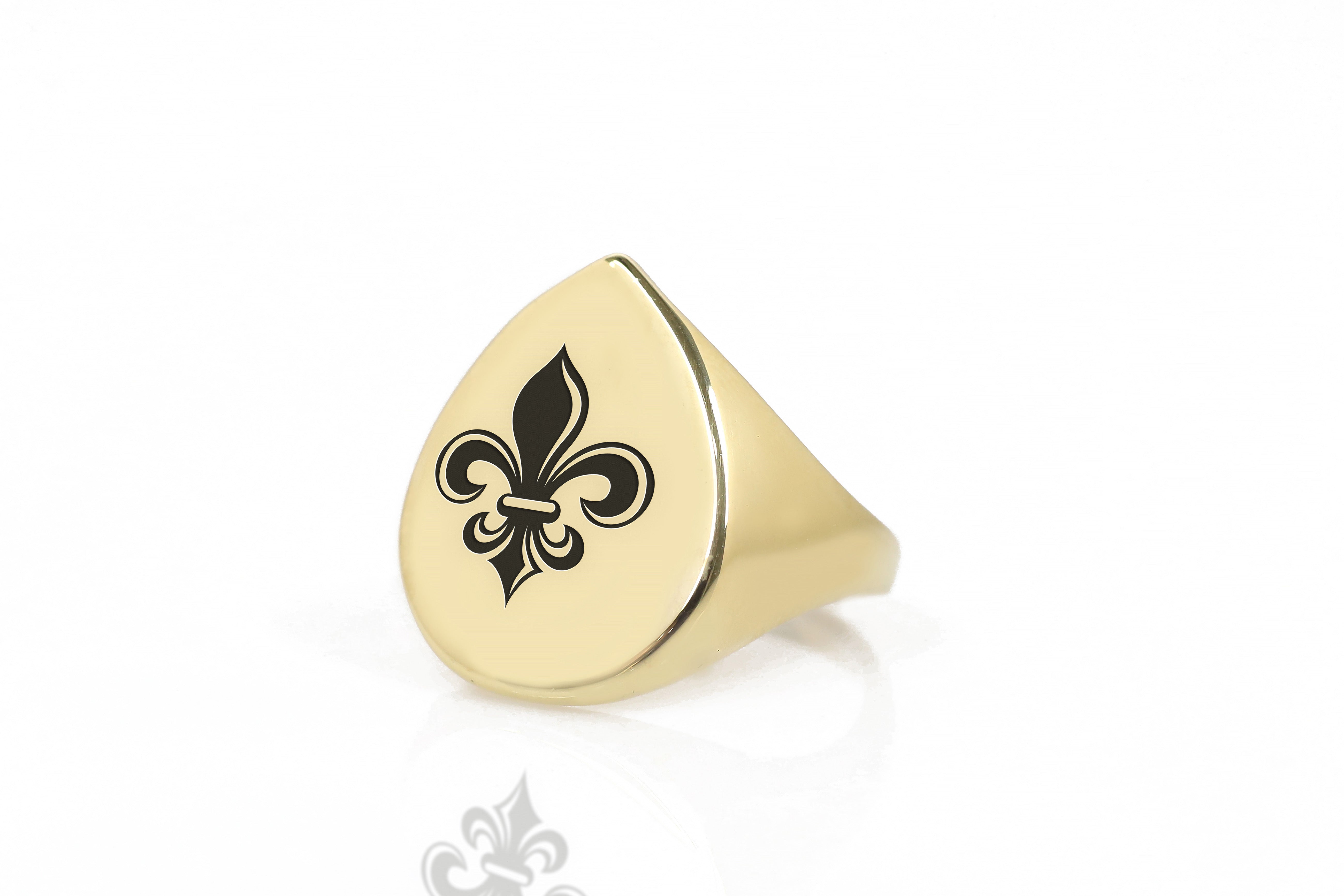 14k Gold Royal Symbol Ring