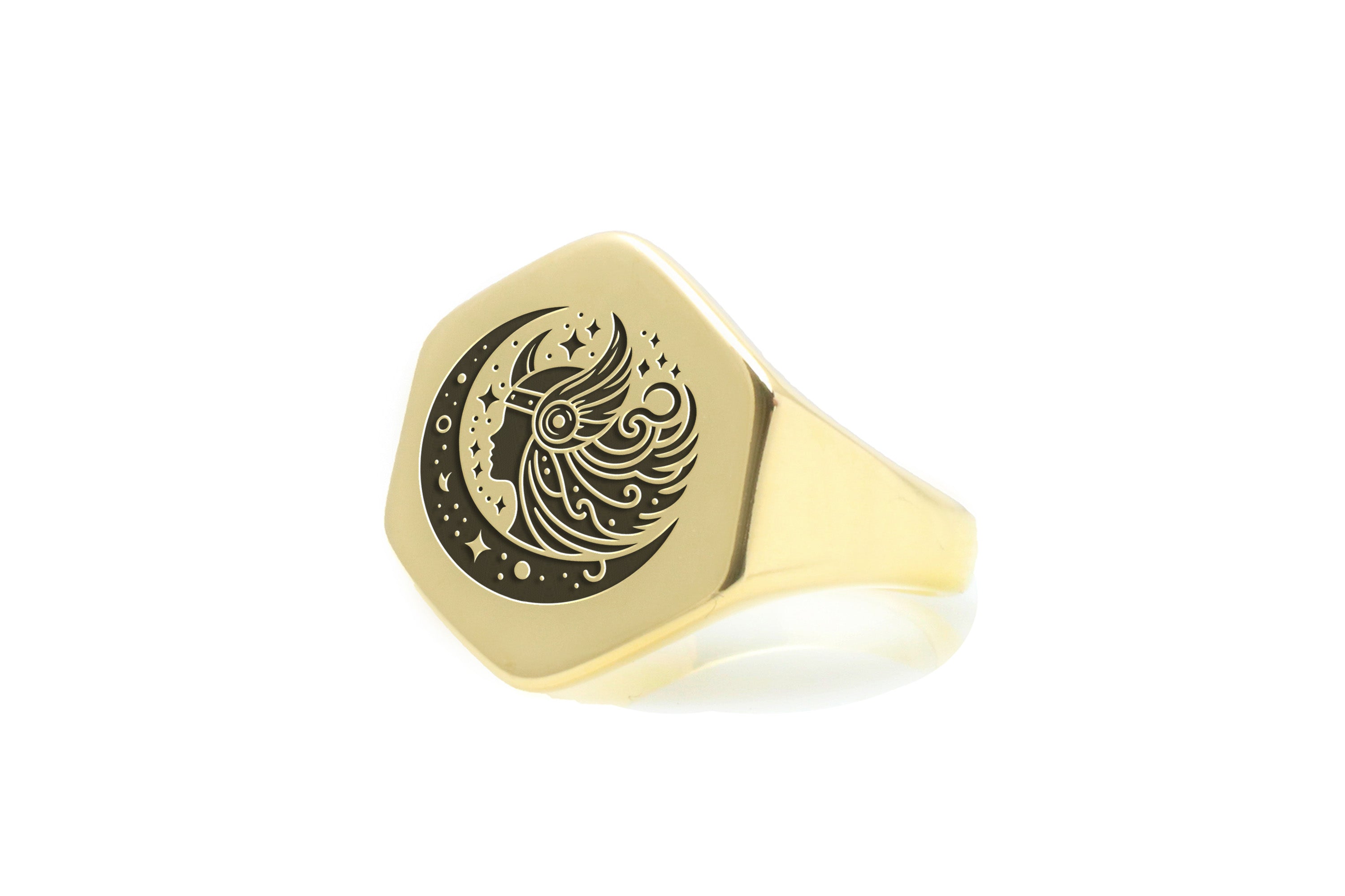 Norse Valkyrie Engraved Ring