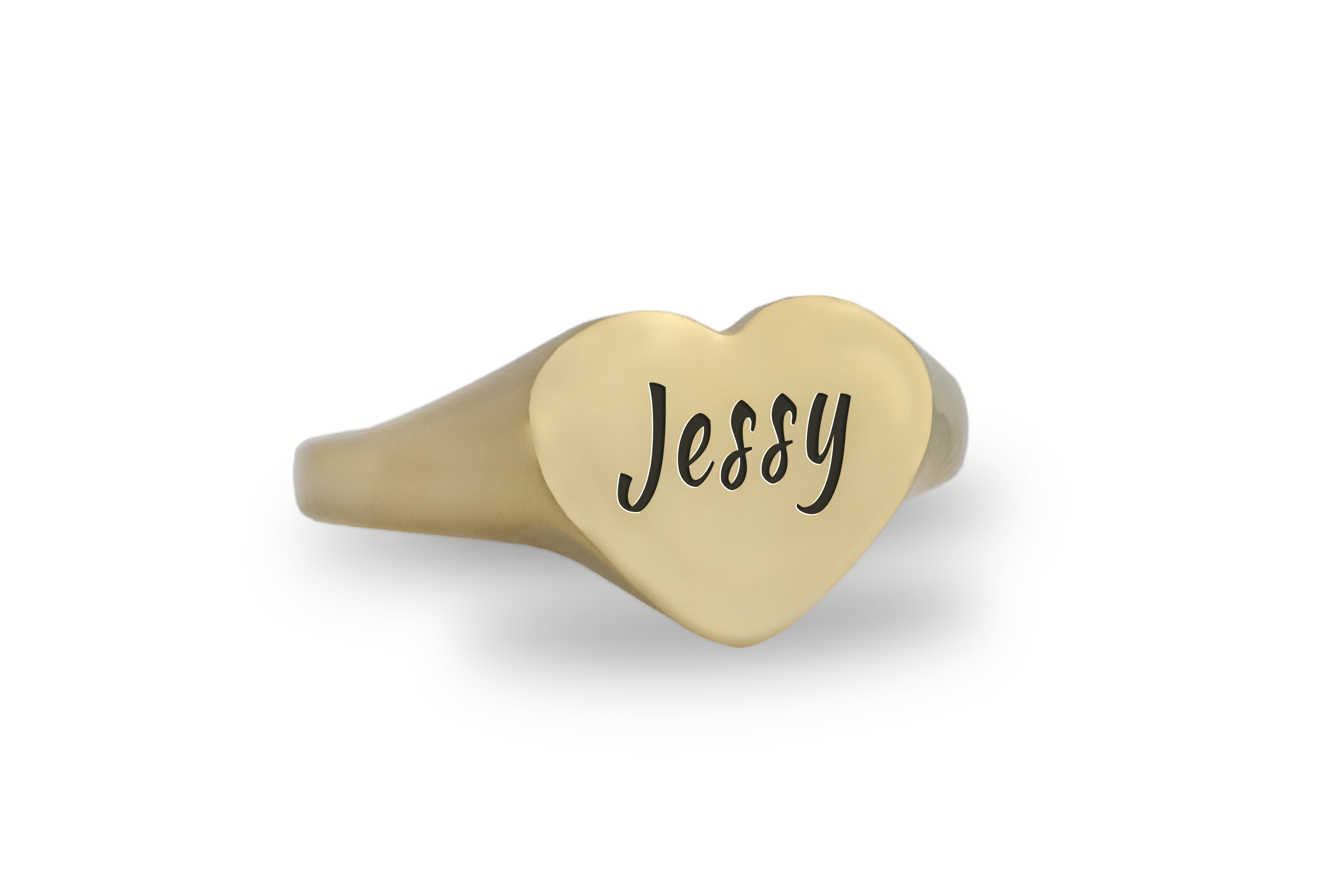 14k Gold Name Signet Ring