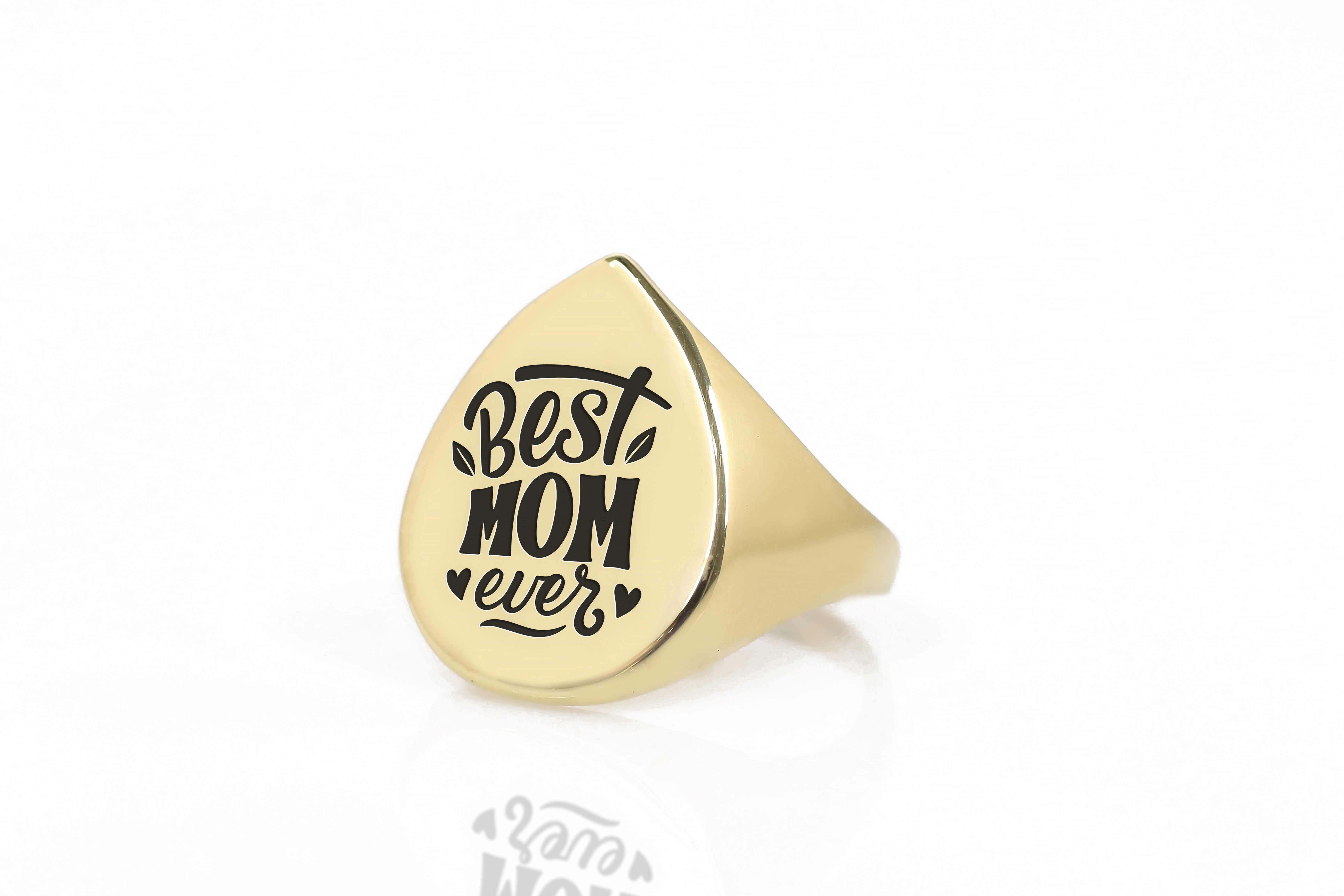 Best Mom Engraved Ring