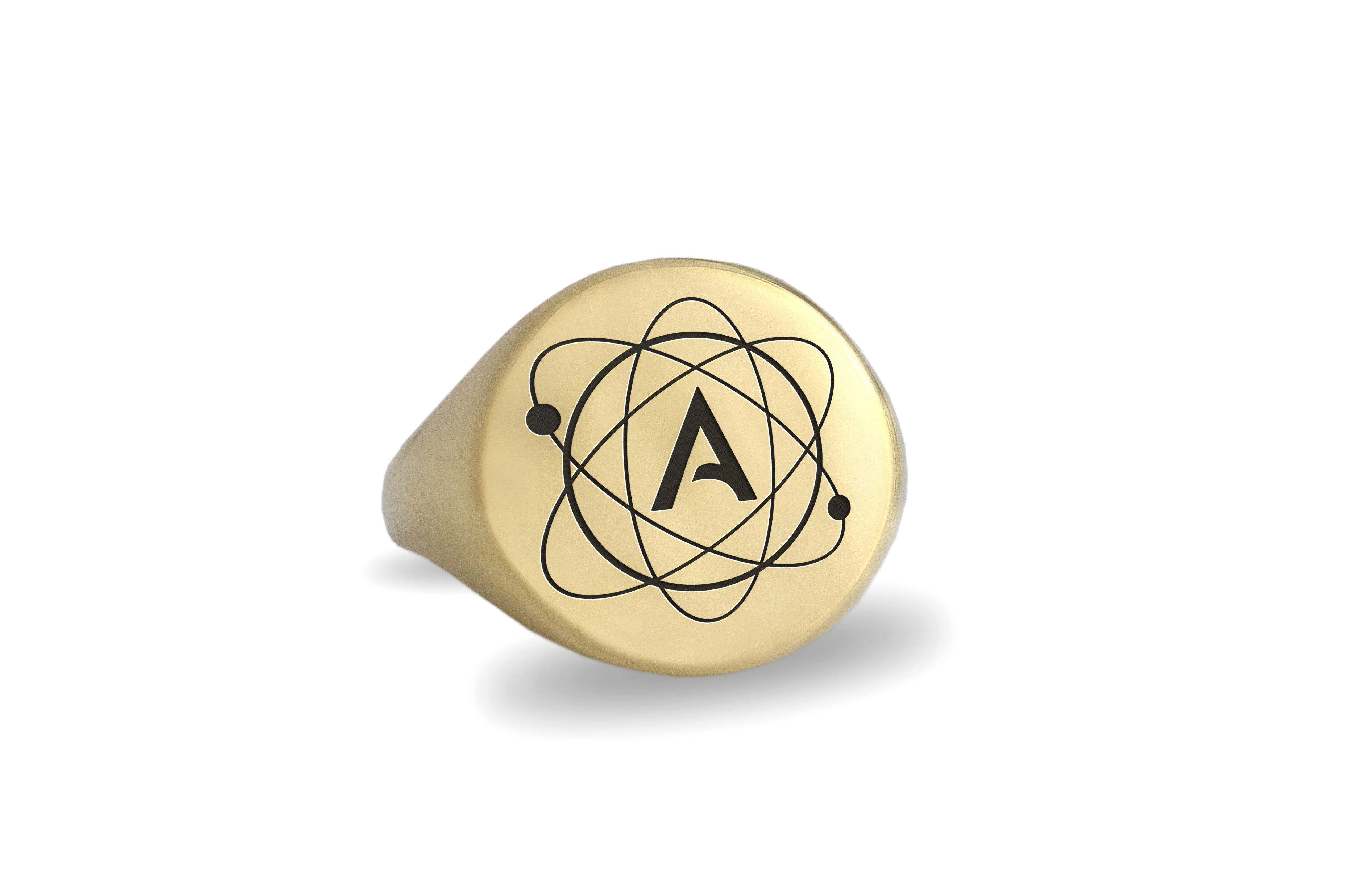 Atheism Gold Signet Ring