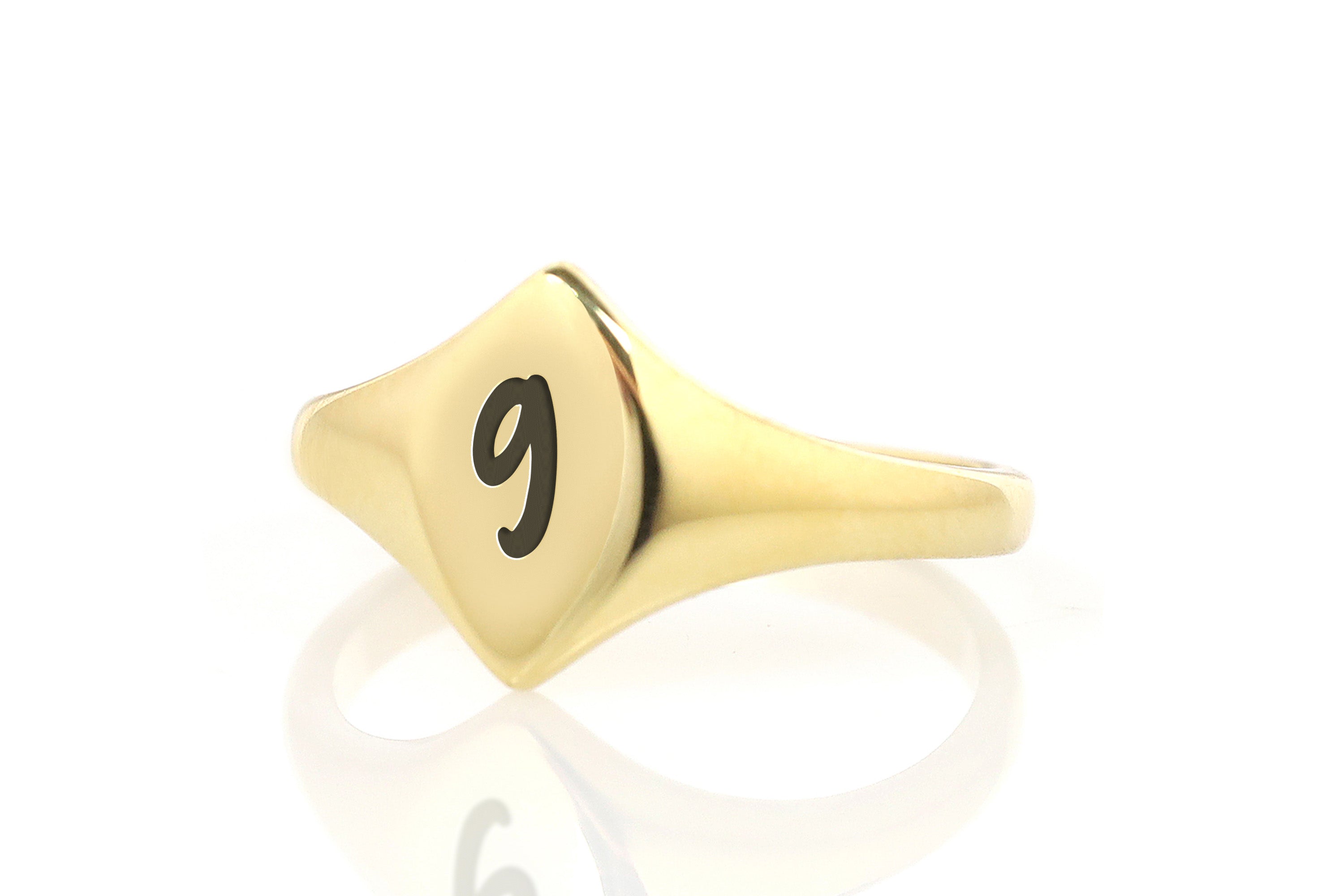 Custom Number Signet Ring
