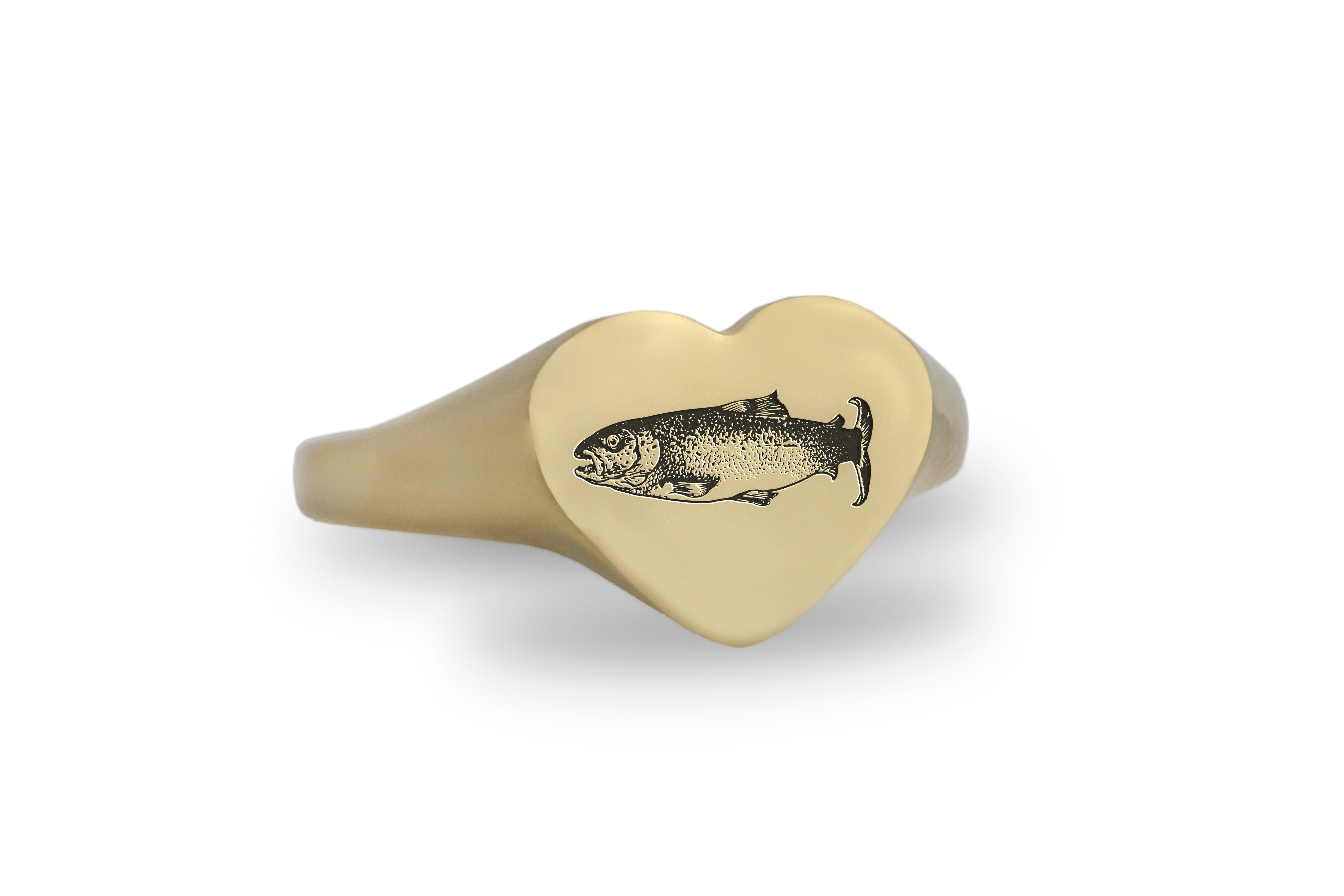 Salmon Fish Engraved Ring