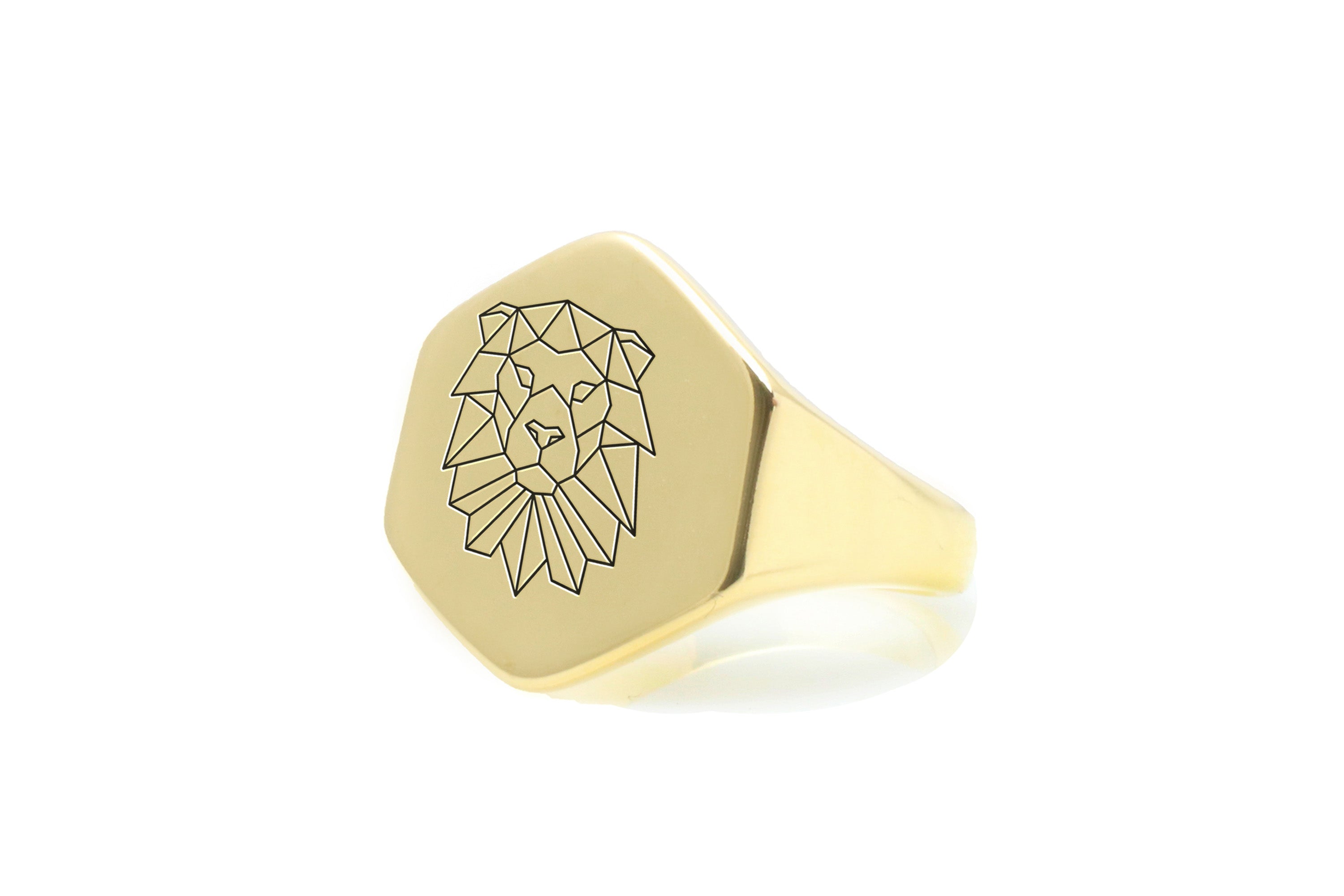 Geometrical Lion Ring
