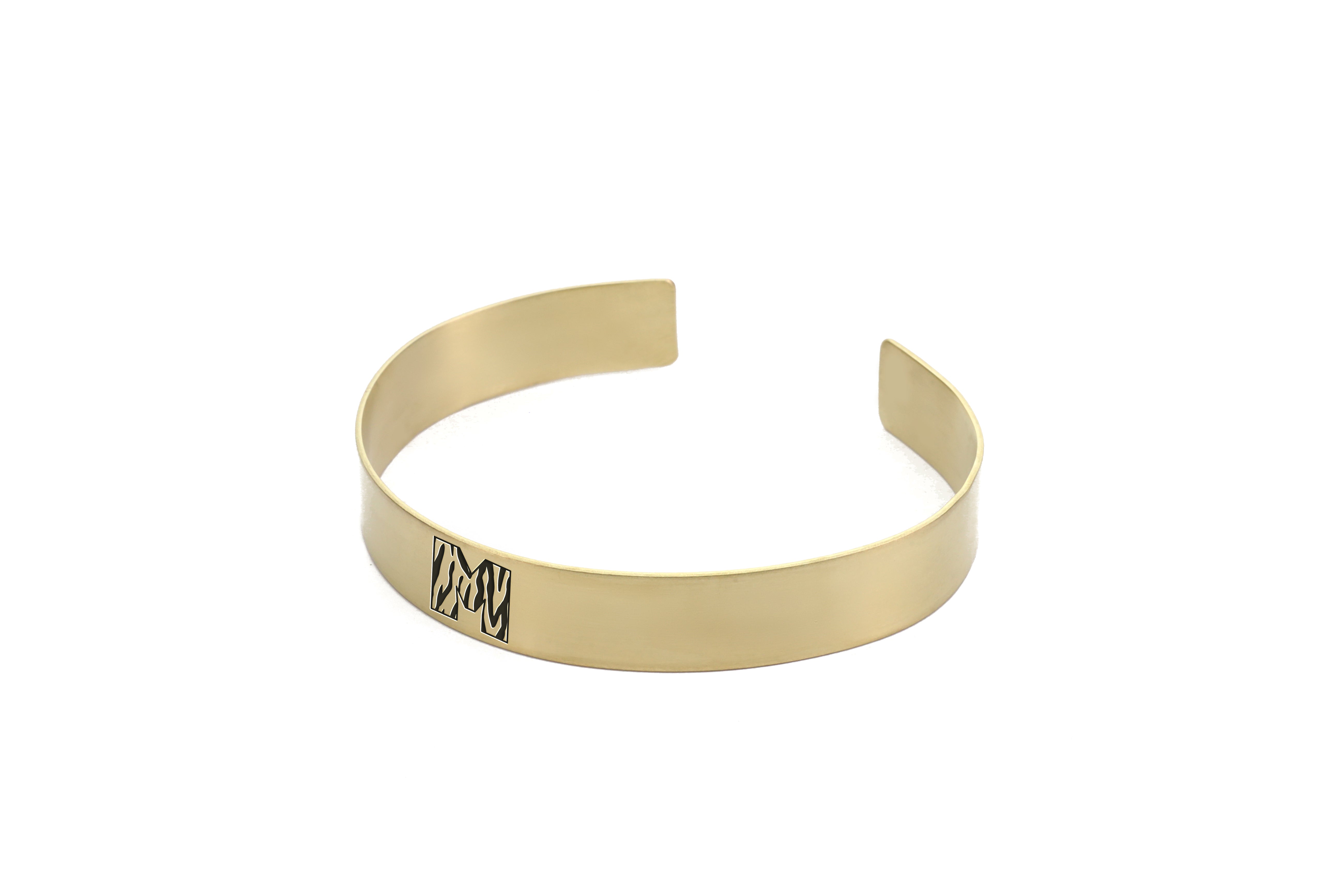 Tiger Pattern Gold Bracelet