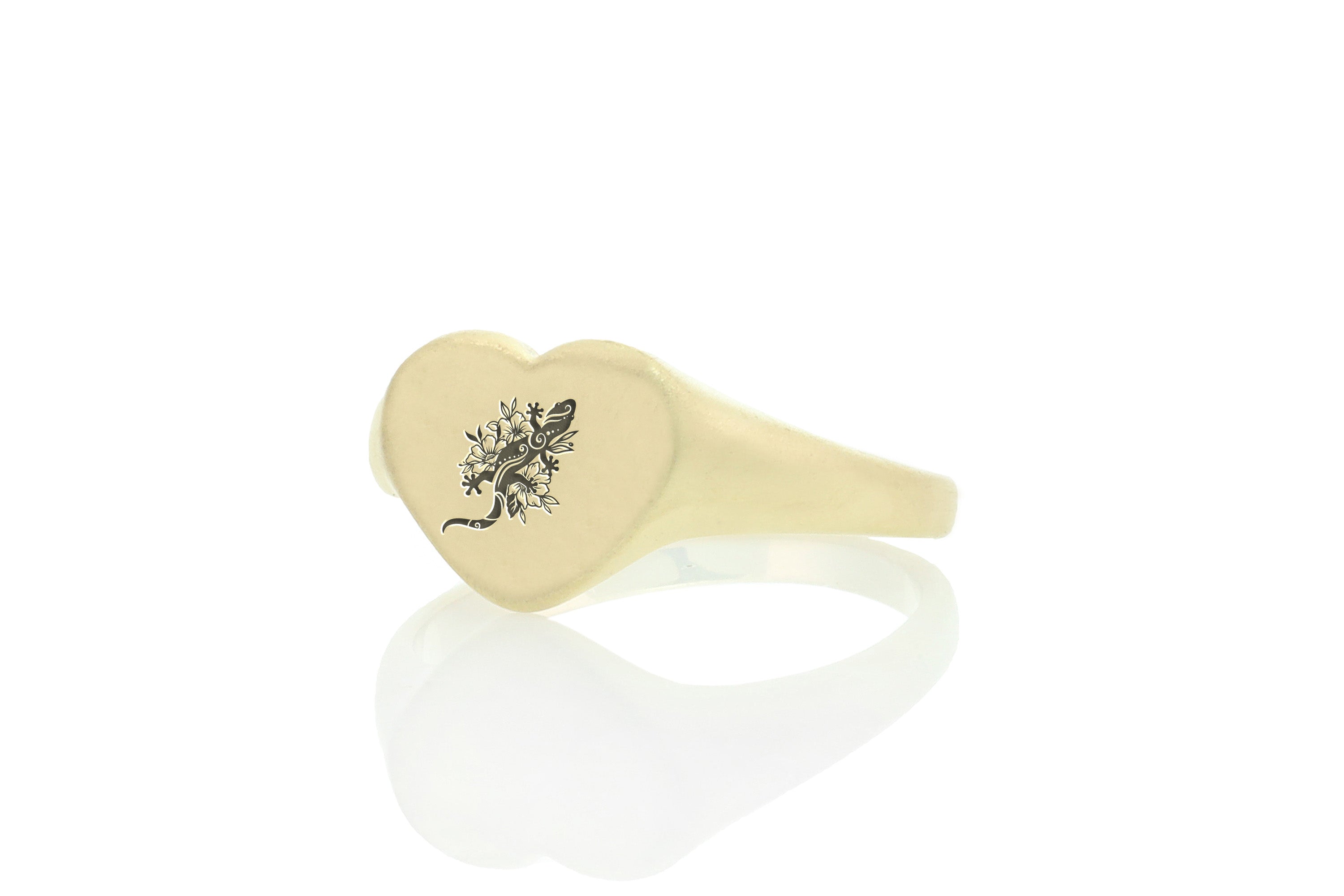 Lizard Gold Signet Ring