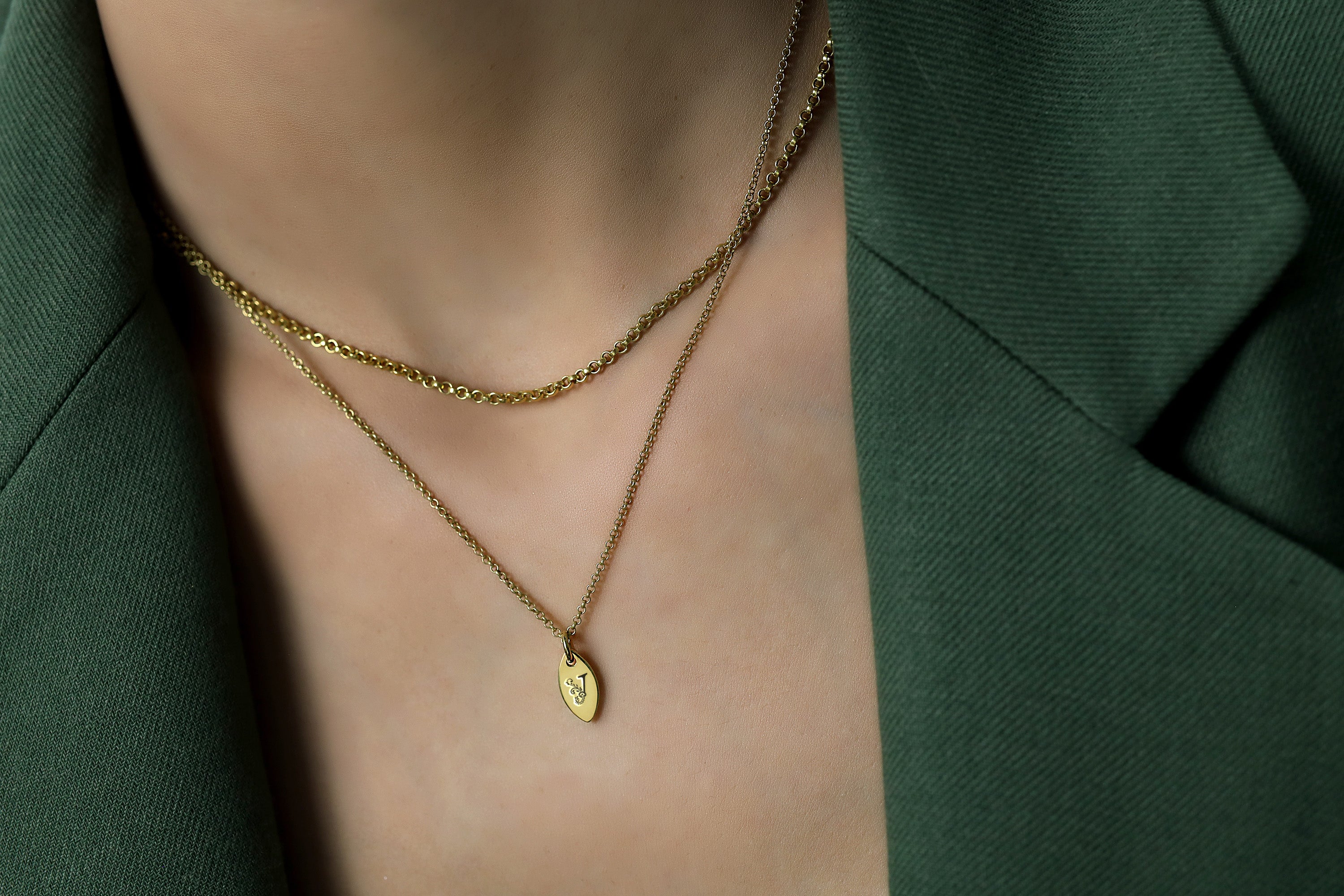 Custom Letter Charm Necklace