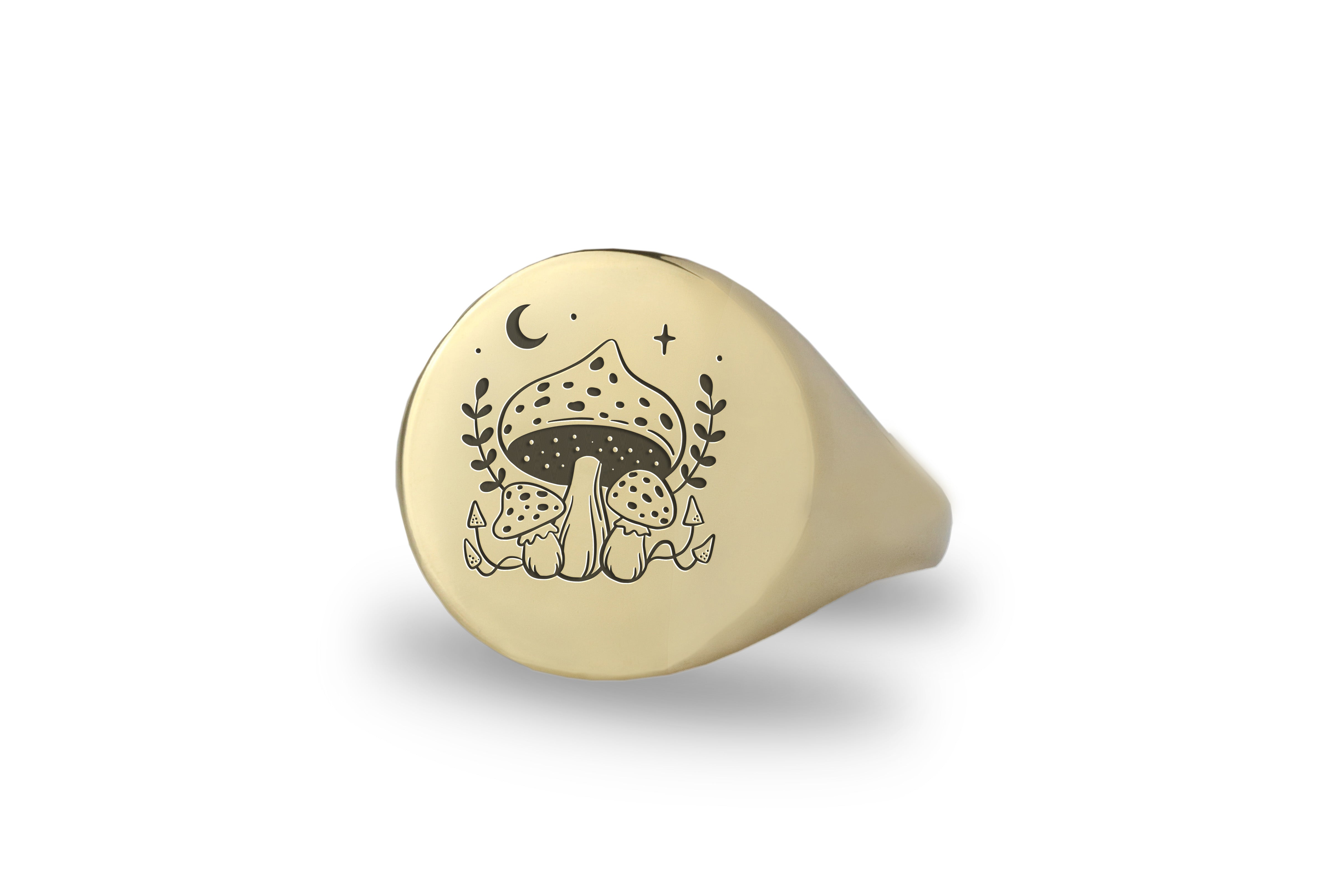 Gold Mushroom Ring
