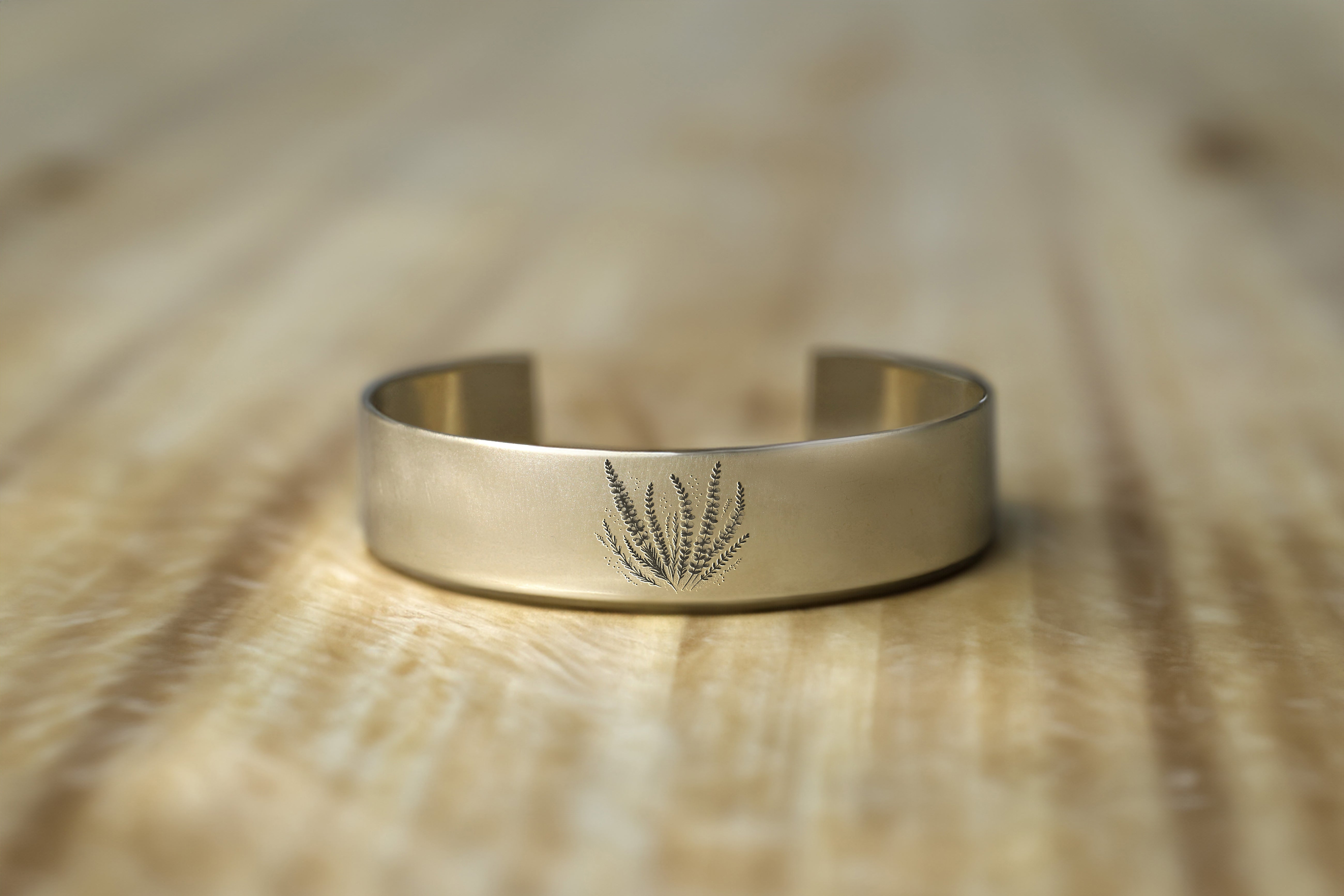Engraved Lavender Bracelet