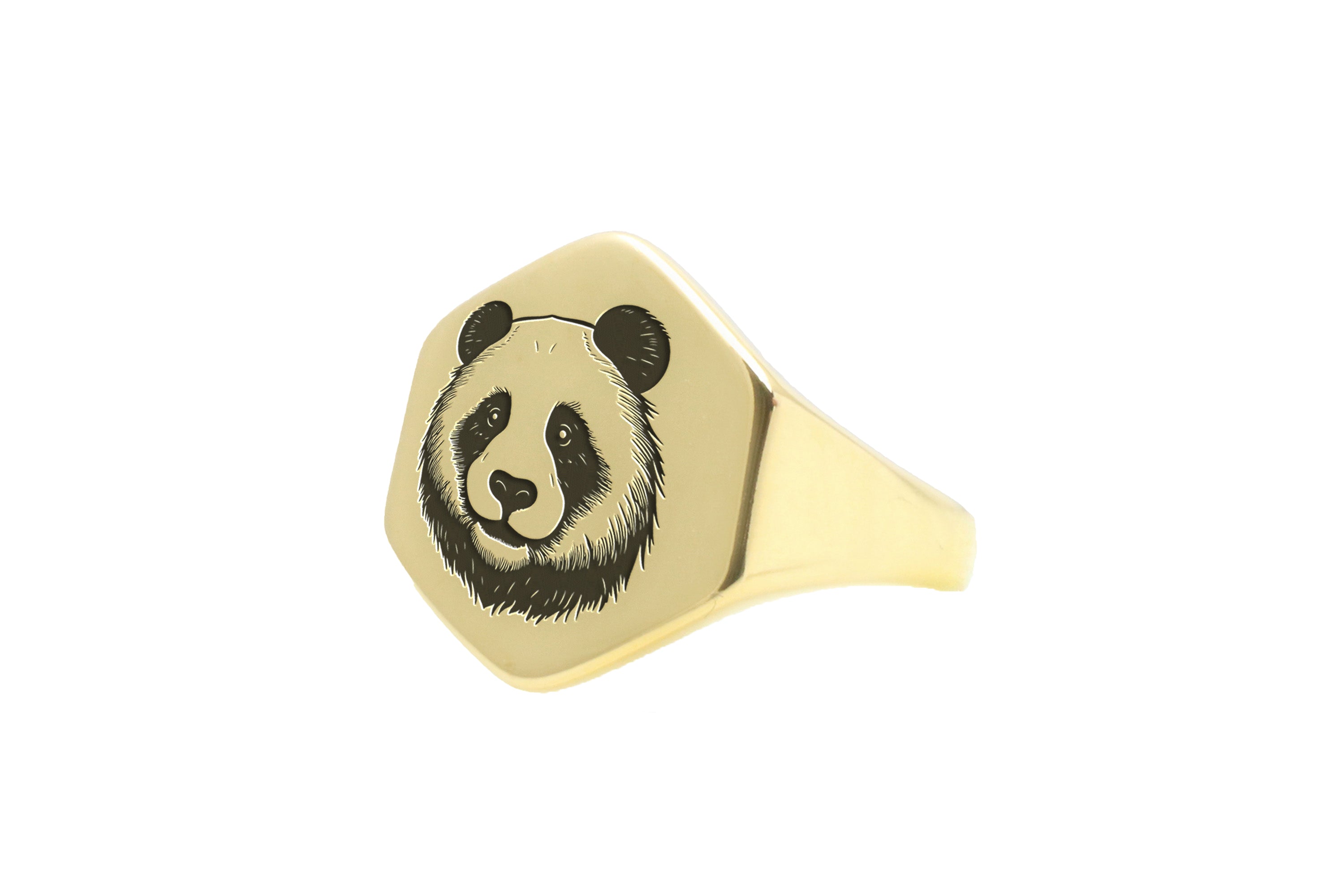 Gold Engraved Panda