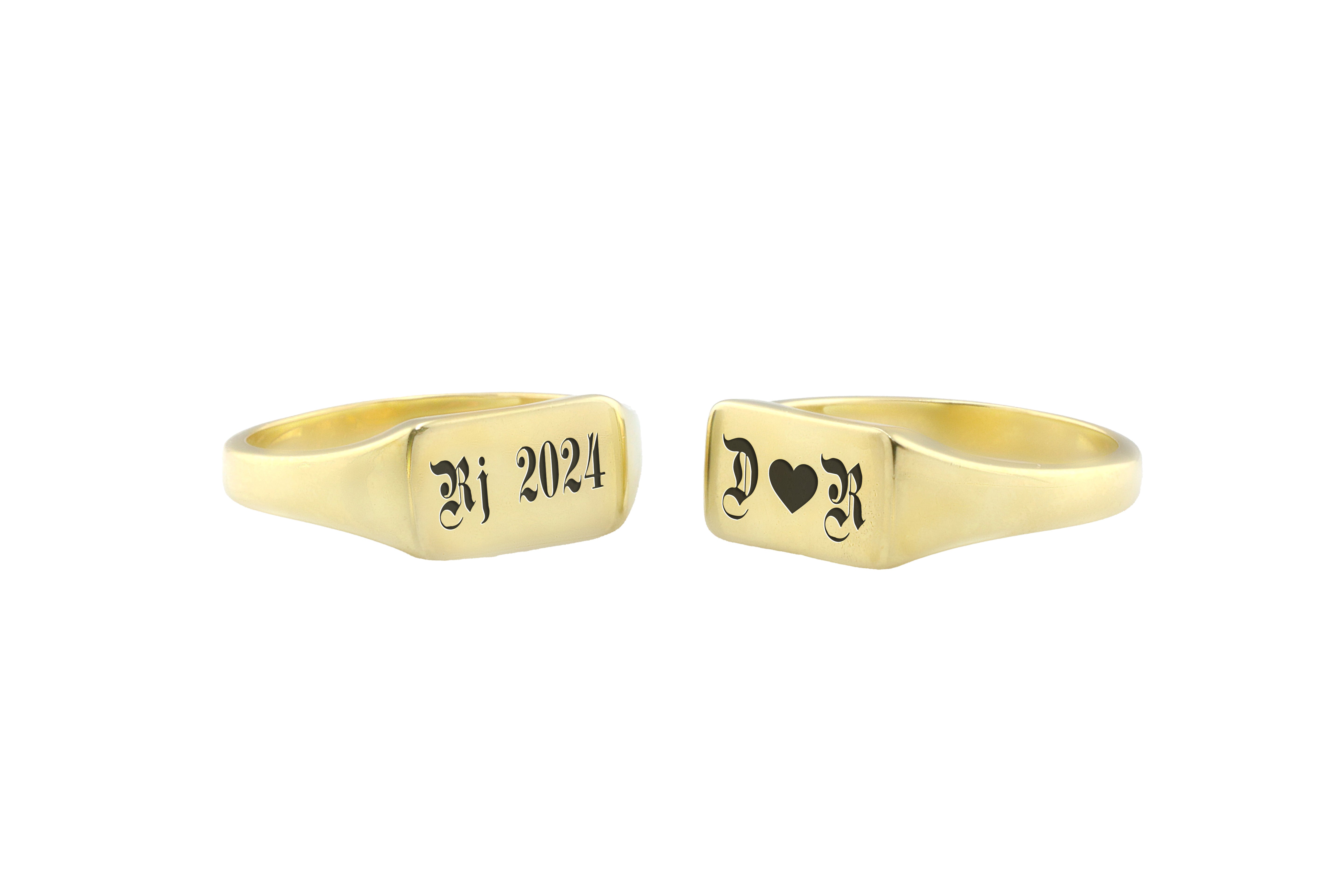 Personalized Gothic Ring