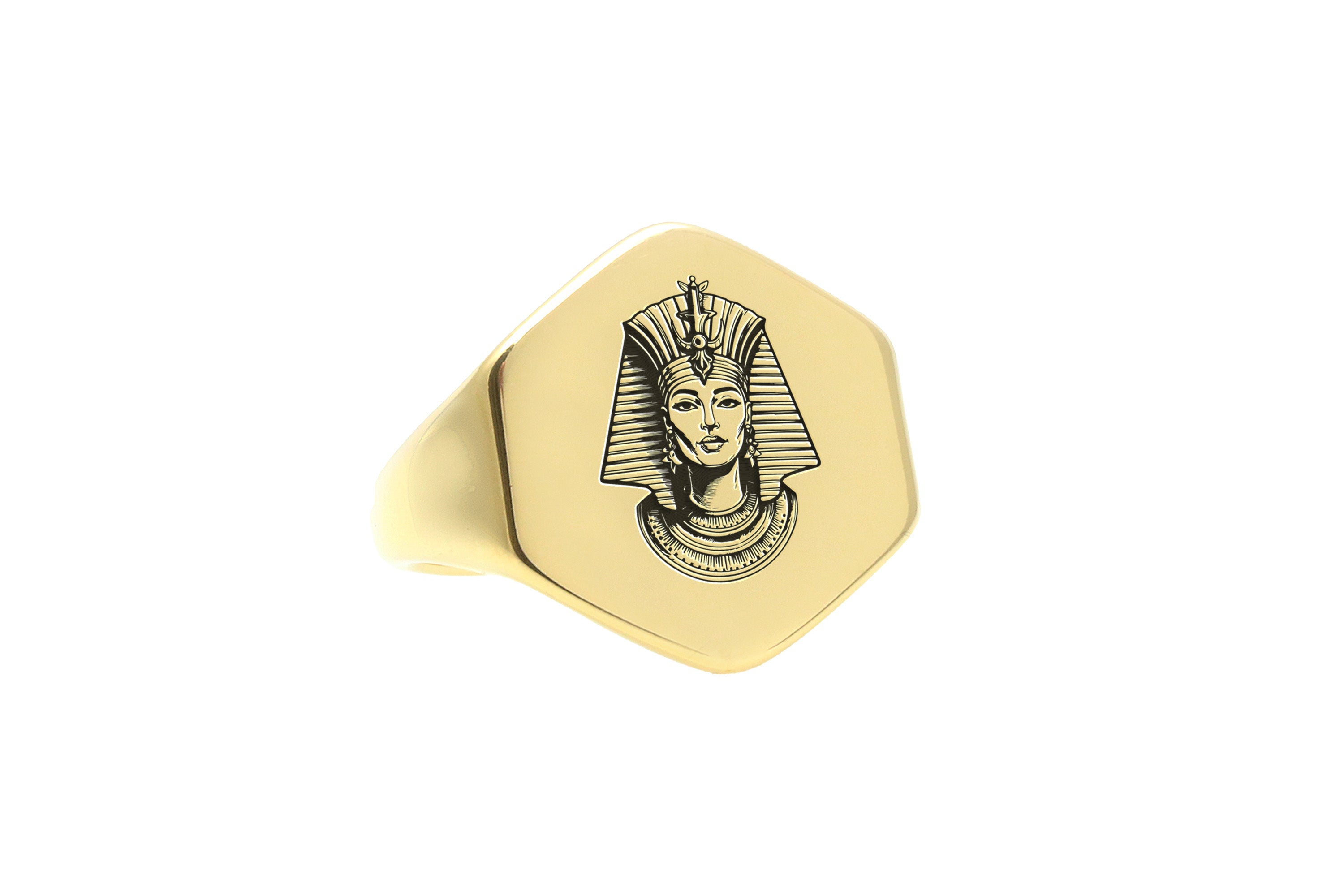 Queen of Egypt Engraved Ring