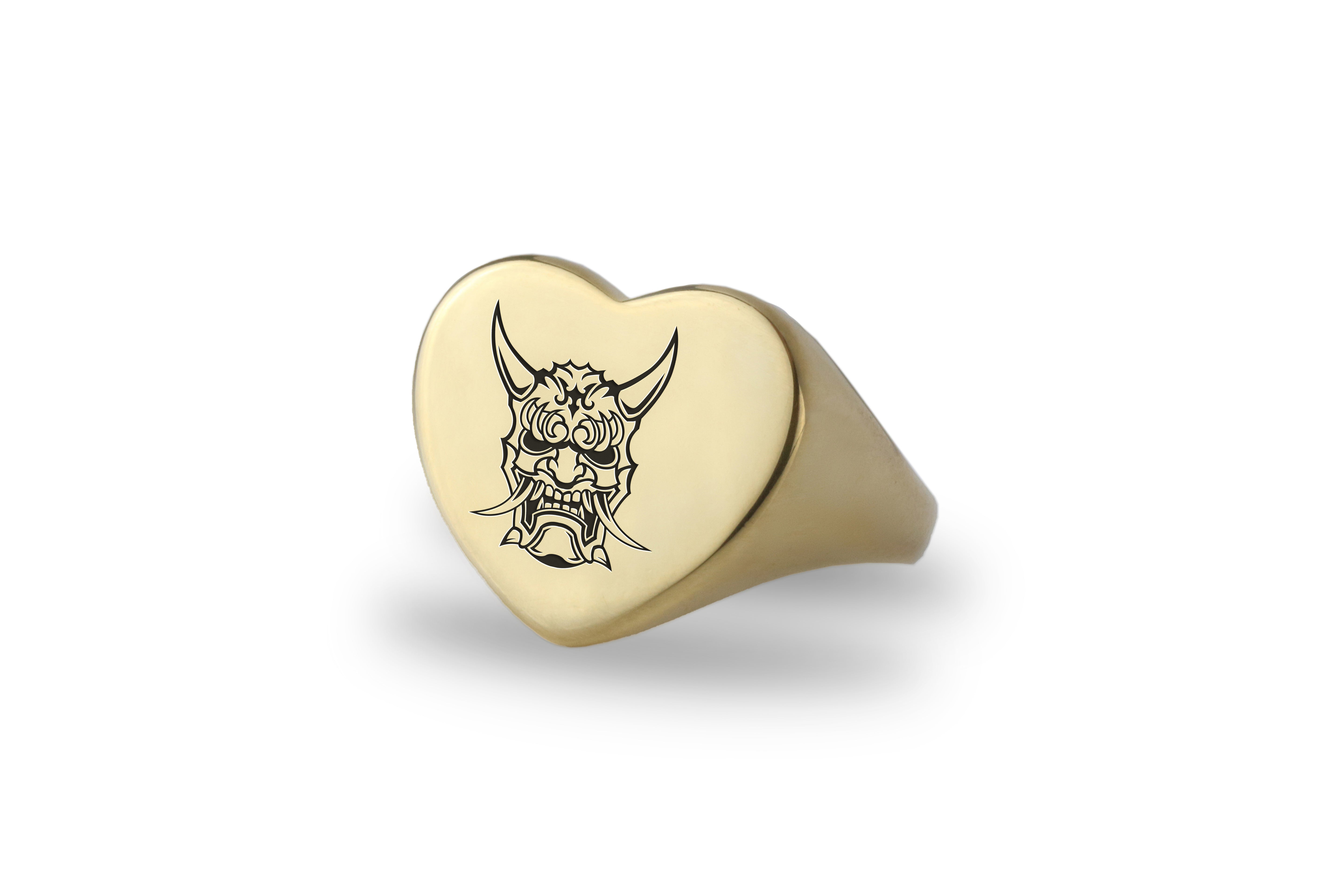 Engraved Samurai Ring