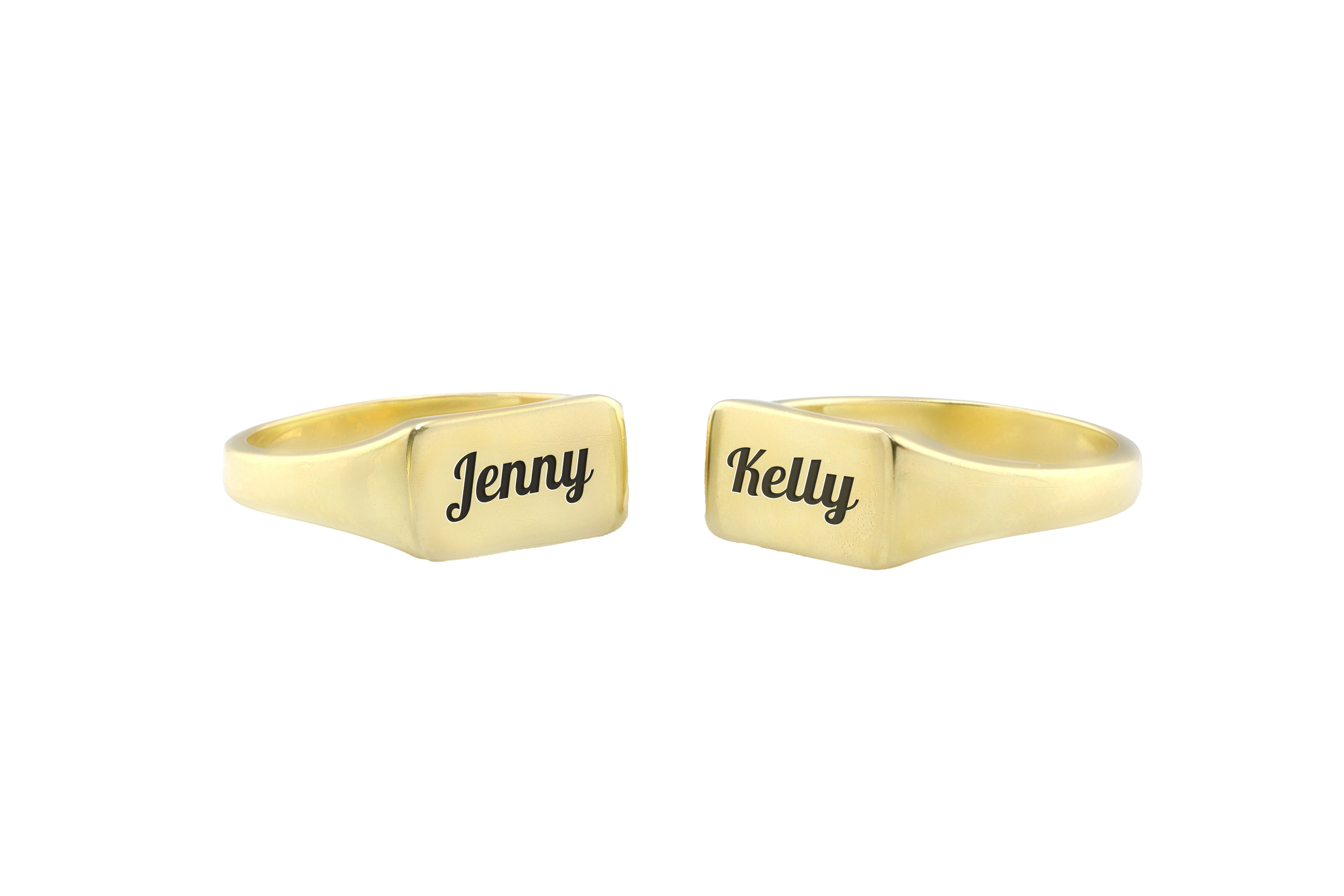 Engraved Text Ring