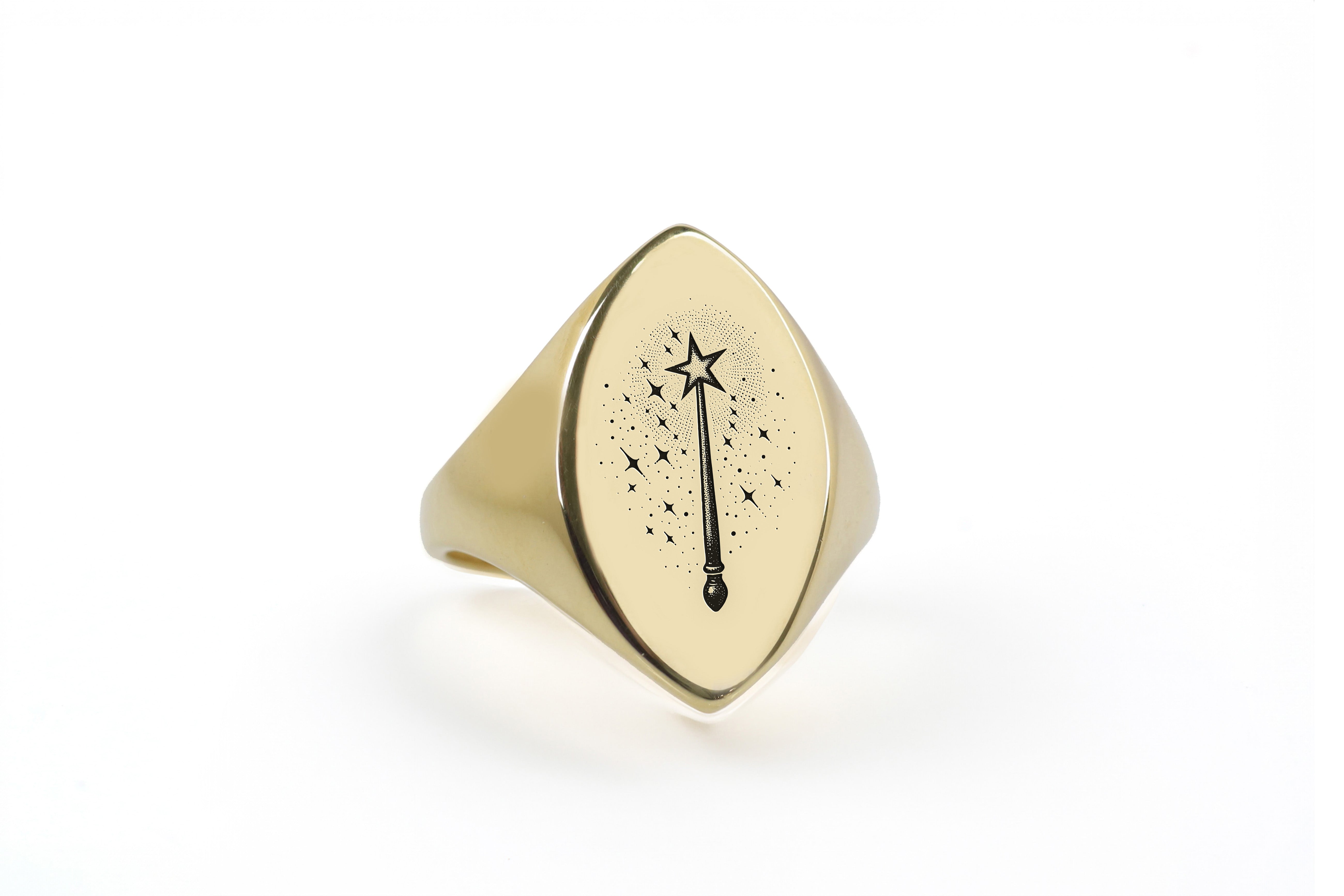 14k Gold Magic Wand Ring