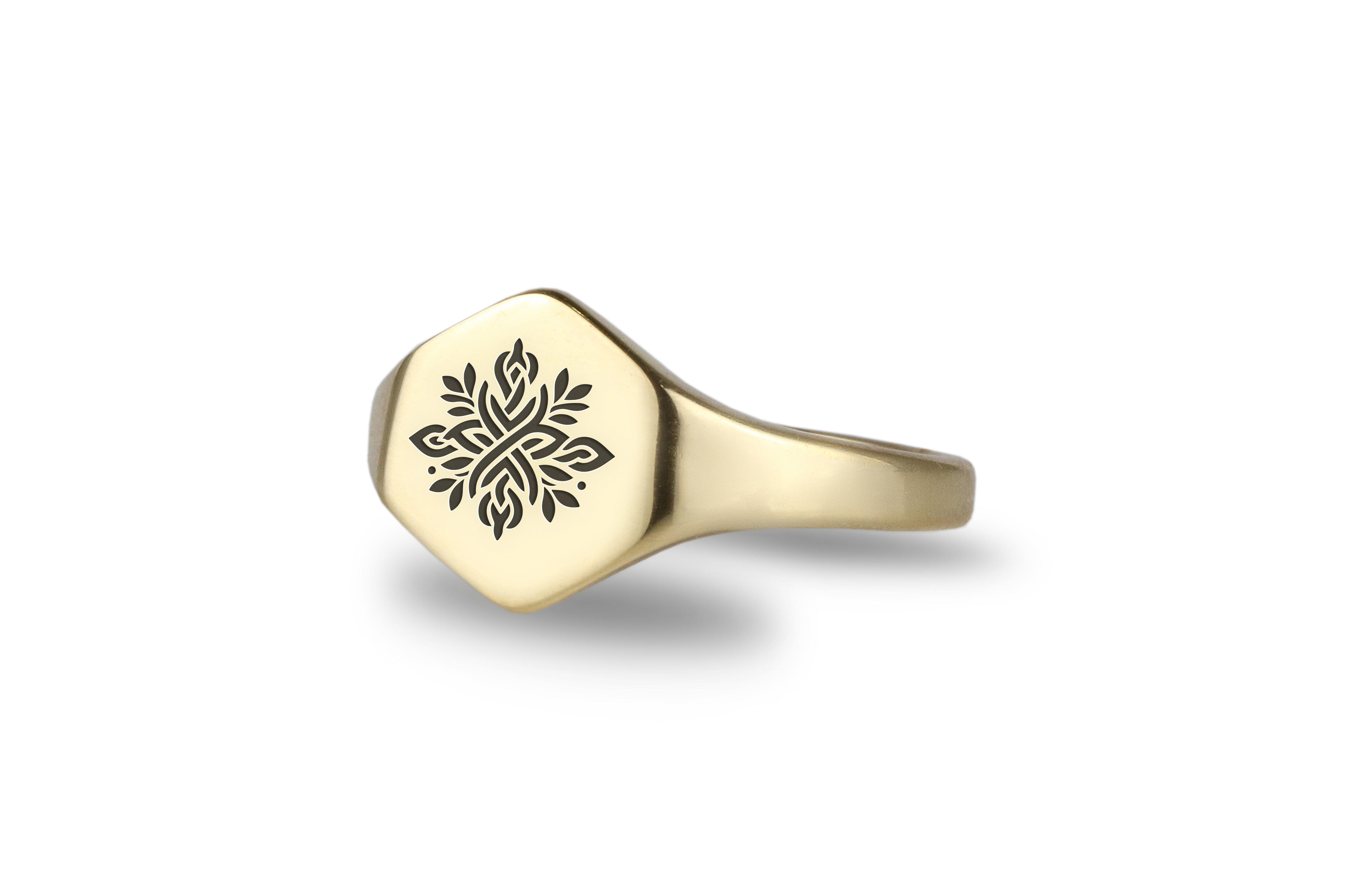 Engraved Catholic Ring