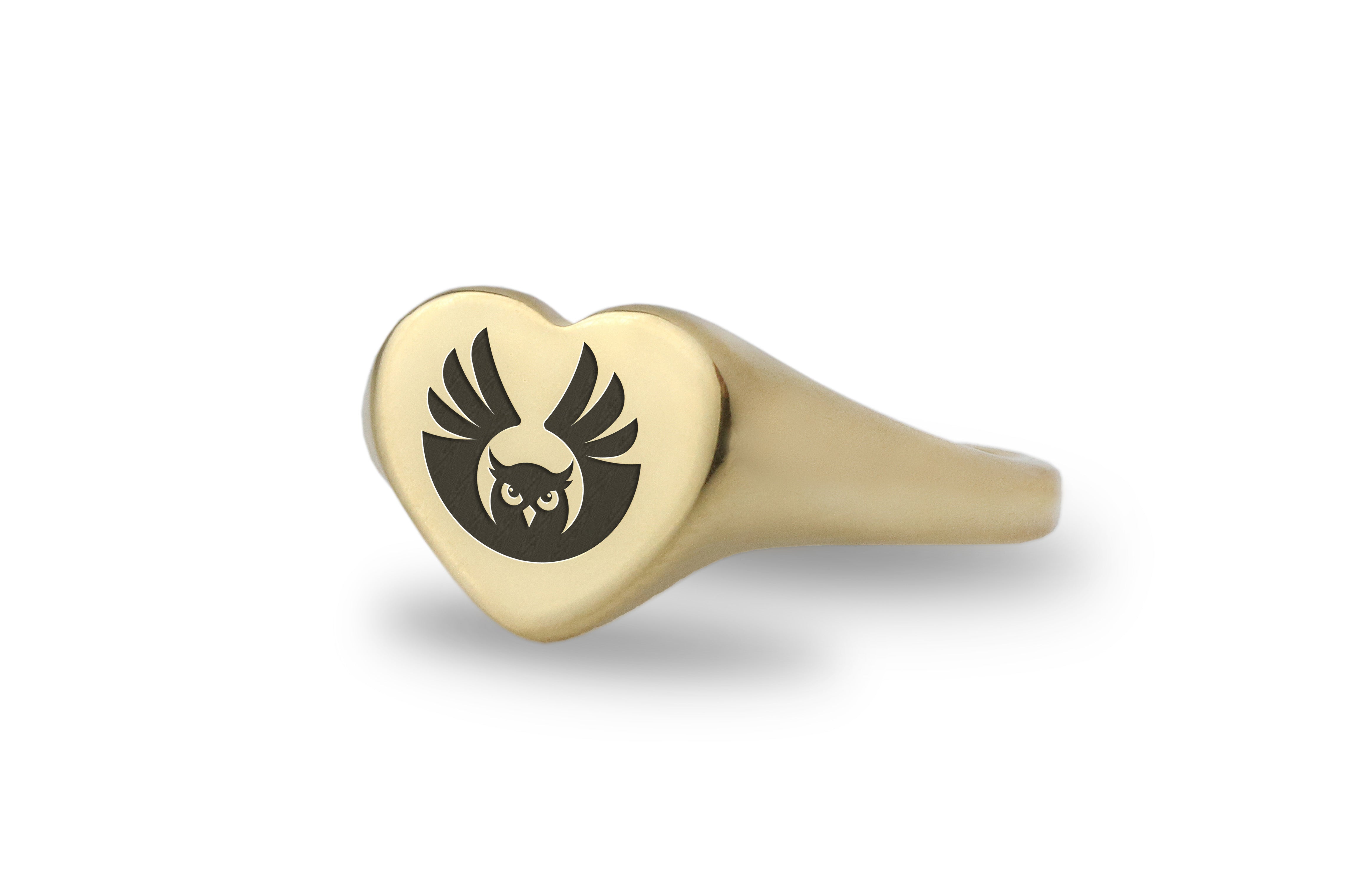 Custom Owl Engraved Ring